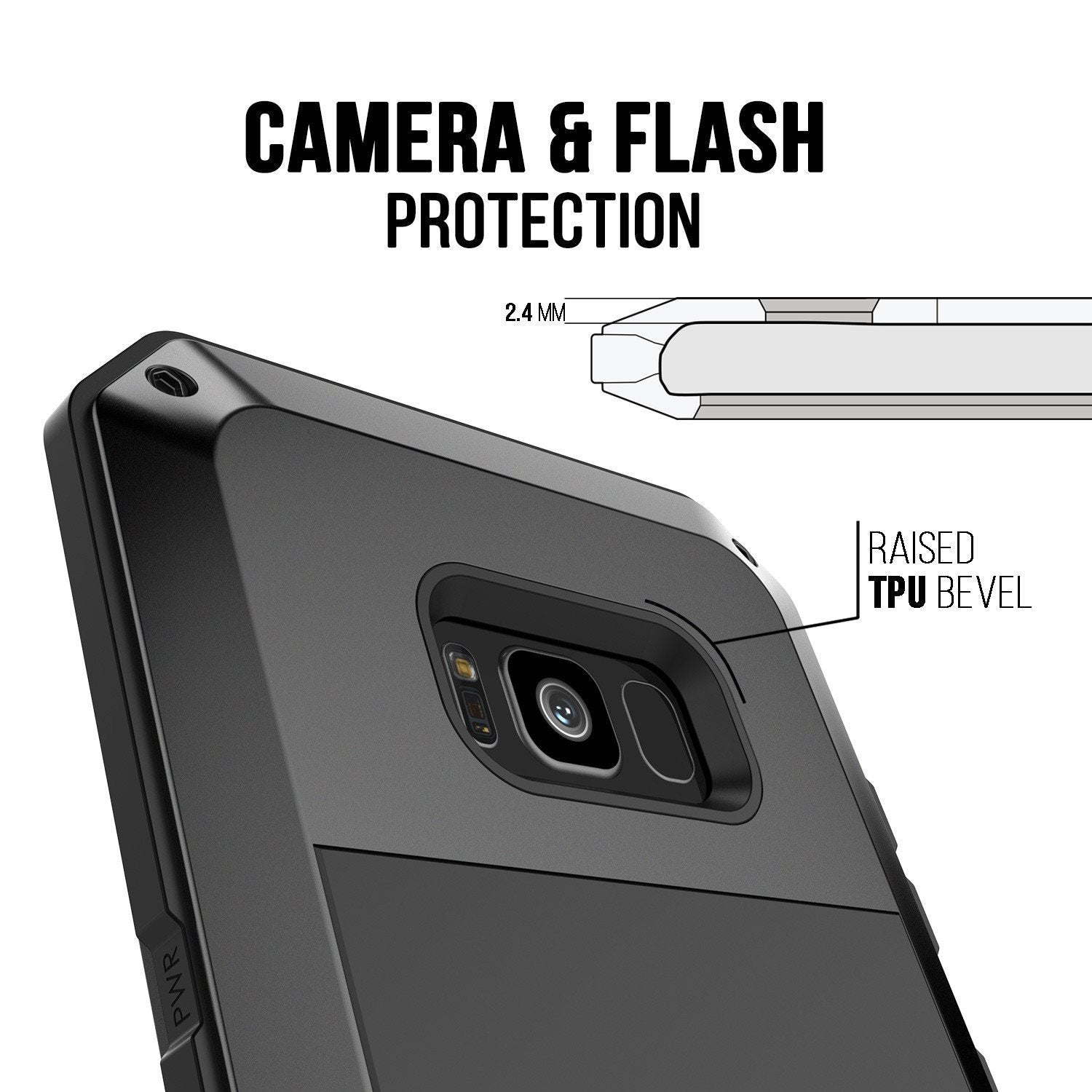 Galaxy Note 8 Case, PUNKcase Metallic Black Shockproof  Slim Metal Armor Case [Black] - PunkCase NZ