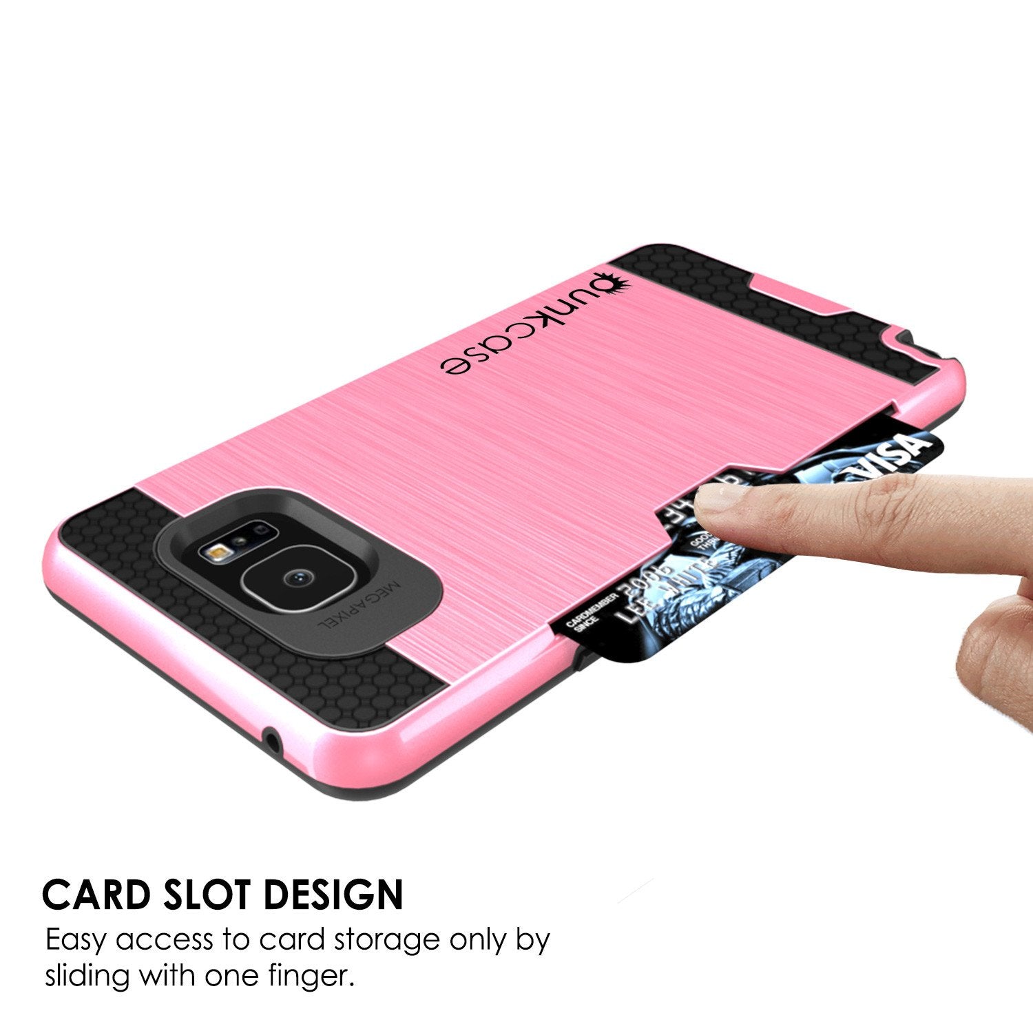 Galaxy Note 5 Case PunkCase SLOT Pink Series Slim Armor Soft Cover Case w/ Tempered Glass - PunkCase NZ