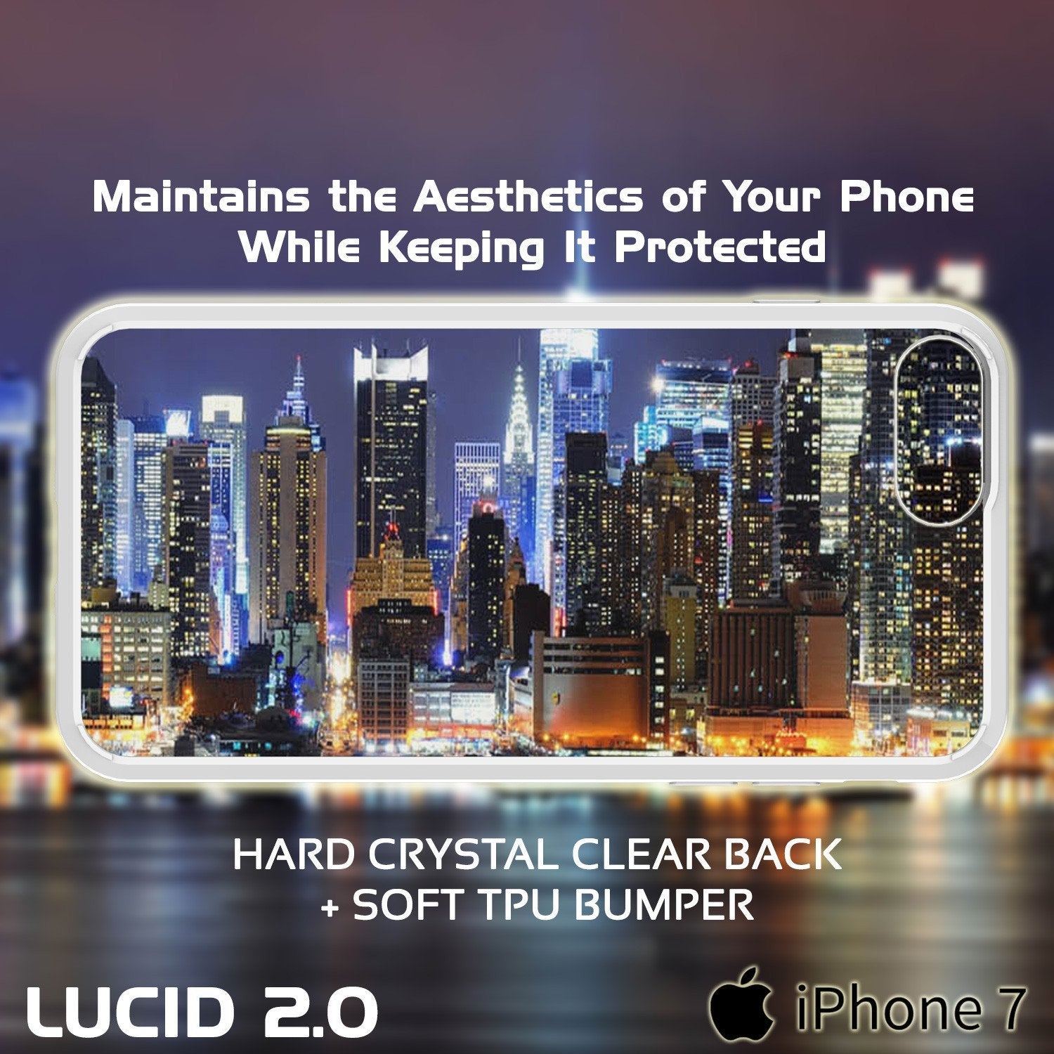 iPhone 8+ Plus Case Punkcase® LUCID 2.0 White Series w/ PUNK SHIELD Screen Protector | Ultra Fit - PunkCase NZ