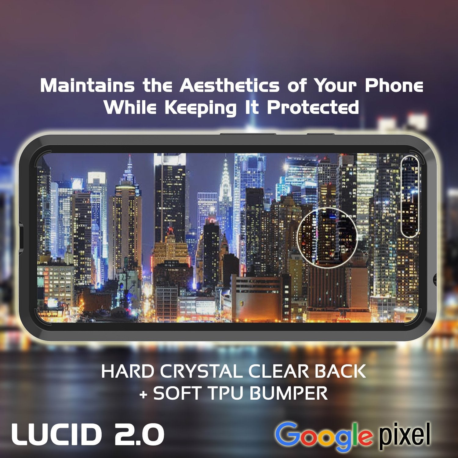 Google Pixel Case Punkcase® LUCID 2.0 Black Series w/ PUNK SHIELD Glass Screen Protector | Ultra Fit - PunkCase NZ