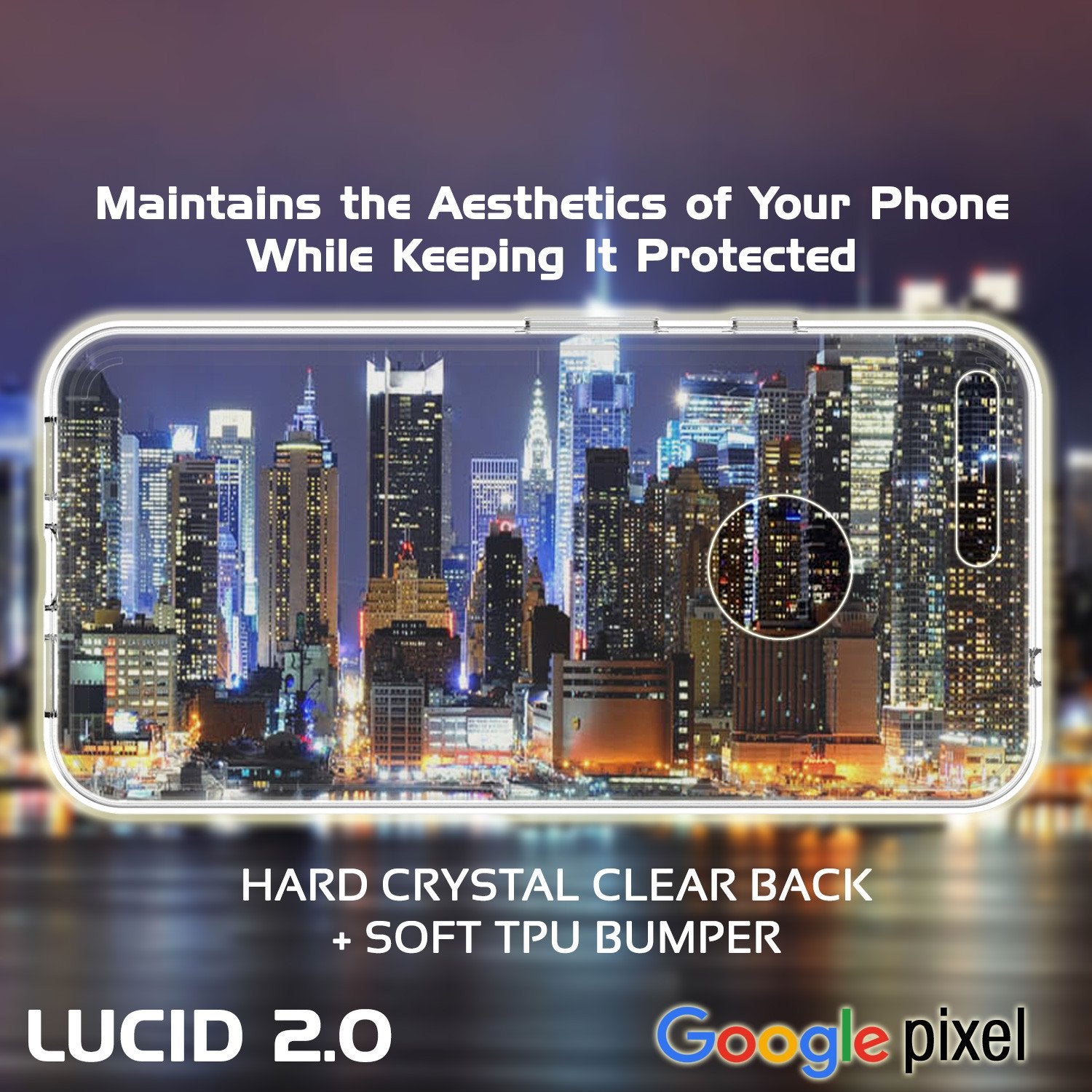 Google Pixel Case Punkcase® LUCID 2.0 Clear Series w/ PUNK SHIELD Glass Screen Protector | Ultra Fit - PunkCase NZ