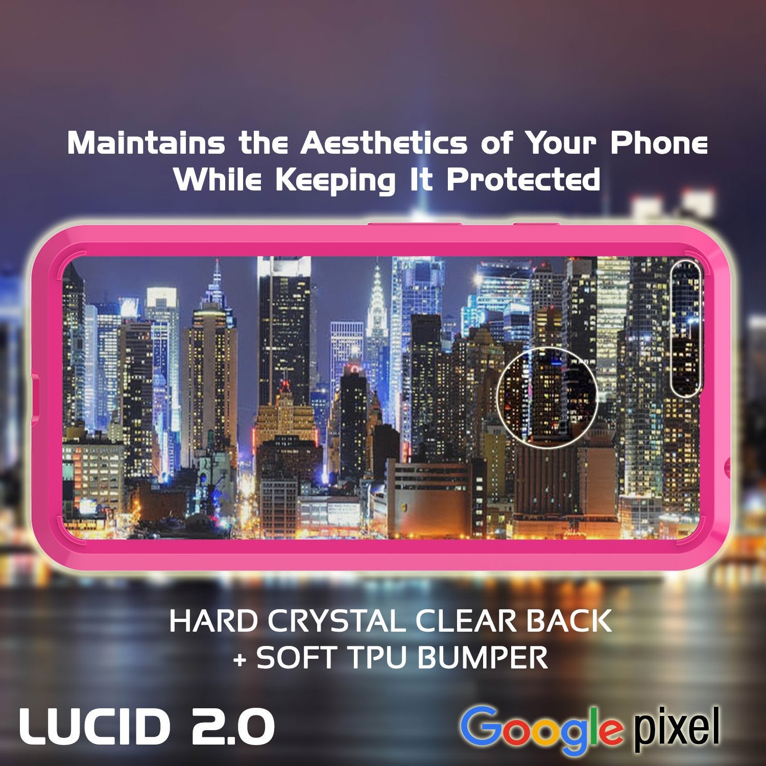 Google Pixel Case Punkcase® LUCID 2.0 Pink Series w/ PUNK SHIELD Glass Screen Protector | Ultra Fit - PunkCase NZ