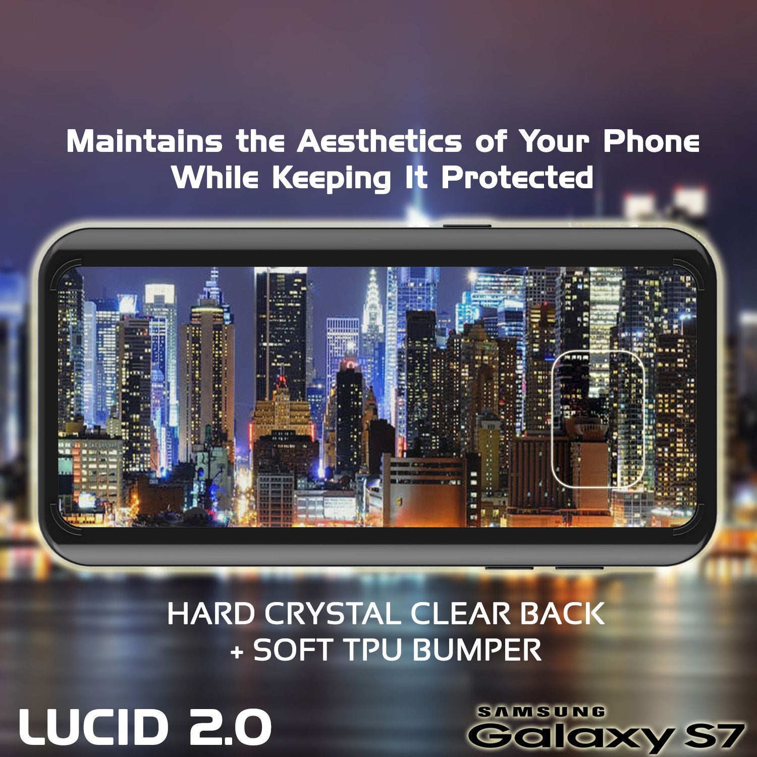 S7 Case Punkcase® LUCID 2.0 Black Series w/ PUNK SHIELD Glass Screen Protector | Ultra Fit - PunkCase NZ