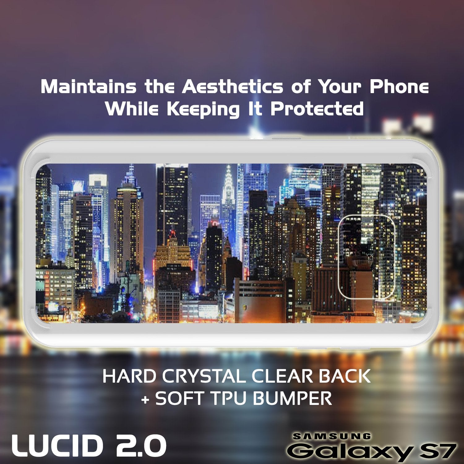 S7 Case Punkcase® LUCID 2.0 White Series w/ PUNK SHIELD Glass Screen Protector | Ultra Fit - PunkCase NZ