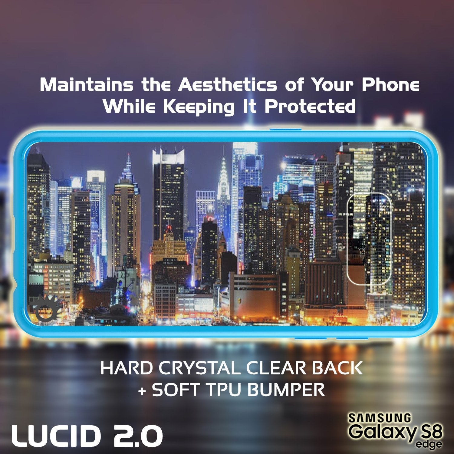 S8 Case Punkcase® LUCID 2.0 Light Blue Series w/ PUNK SHIELD Screen Protector | Ultra Fit - PunkCase NZ