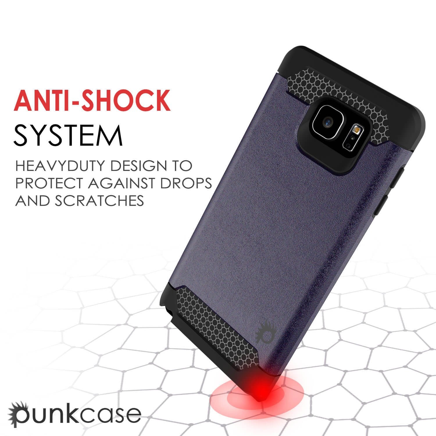 Galaxy Note 5 Case PunkCase Galactic Charcoal Series Slim Armor Soft Cover Case w/ Tempered Glass - PunkCase NZ