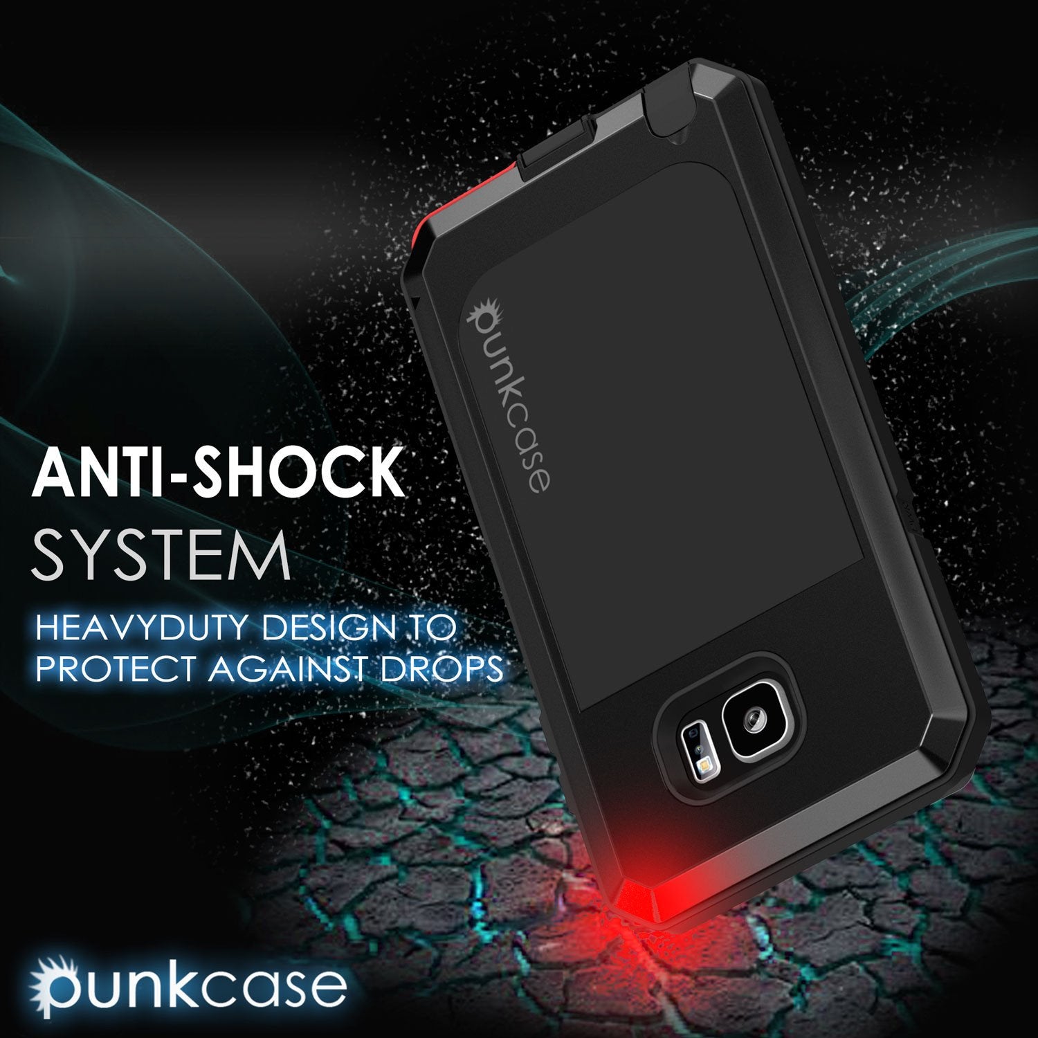 Note 5 Case, Punkcase® METALLIC Series BLACK w/ TEMPERED GLASS | Aluminum Frame - PunkCase NZ