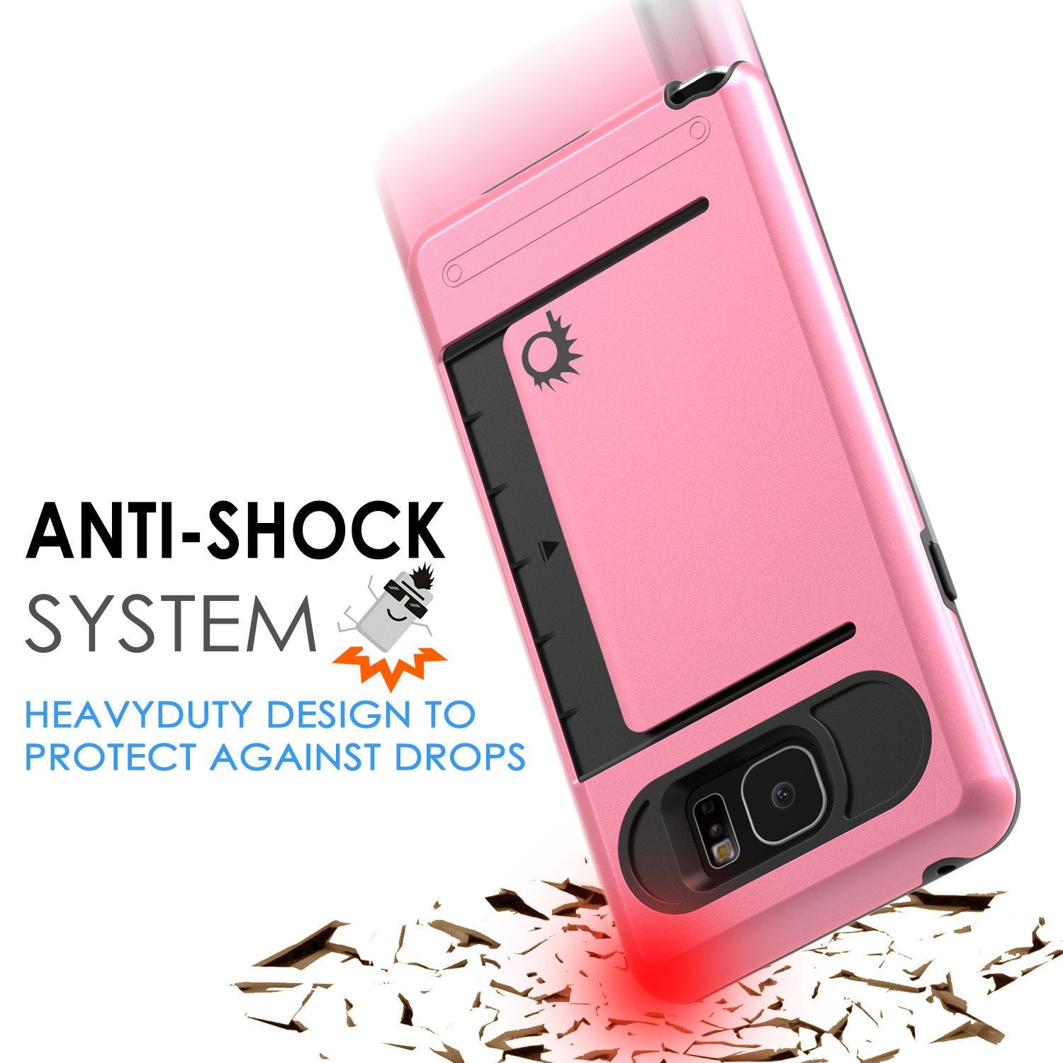 Galaxy Note 5 Case PunkCase CLUTCH Pink Series Slim Armor Soft Cover Case w/ Tempered Glass - PunkCase NZ