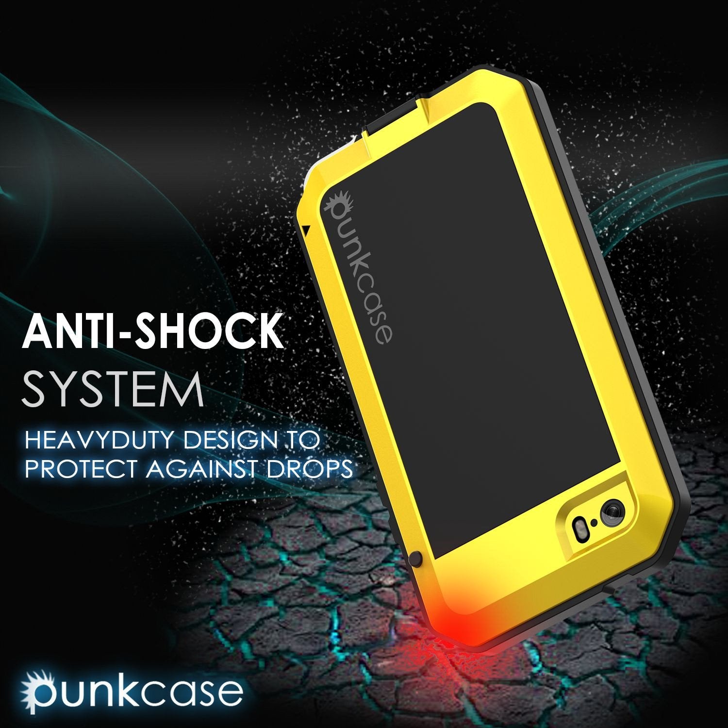 iPhone SE/5/5s Case, Punkcase® METALLIC Series NEON w/ TEMPERED GLASS | Aluminum Frame - PunkCase NZ