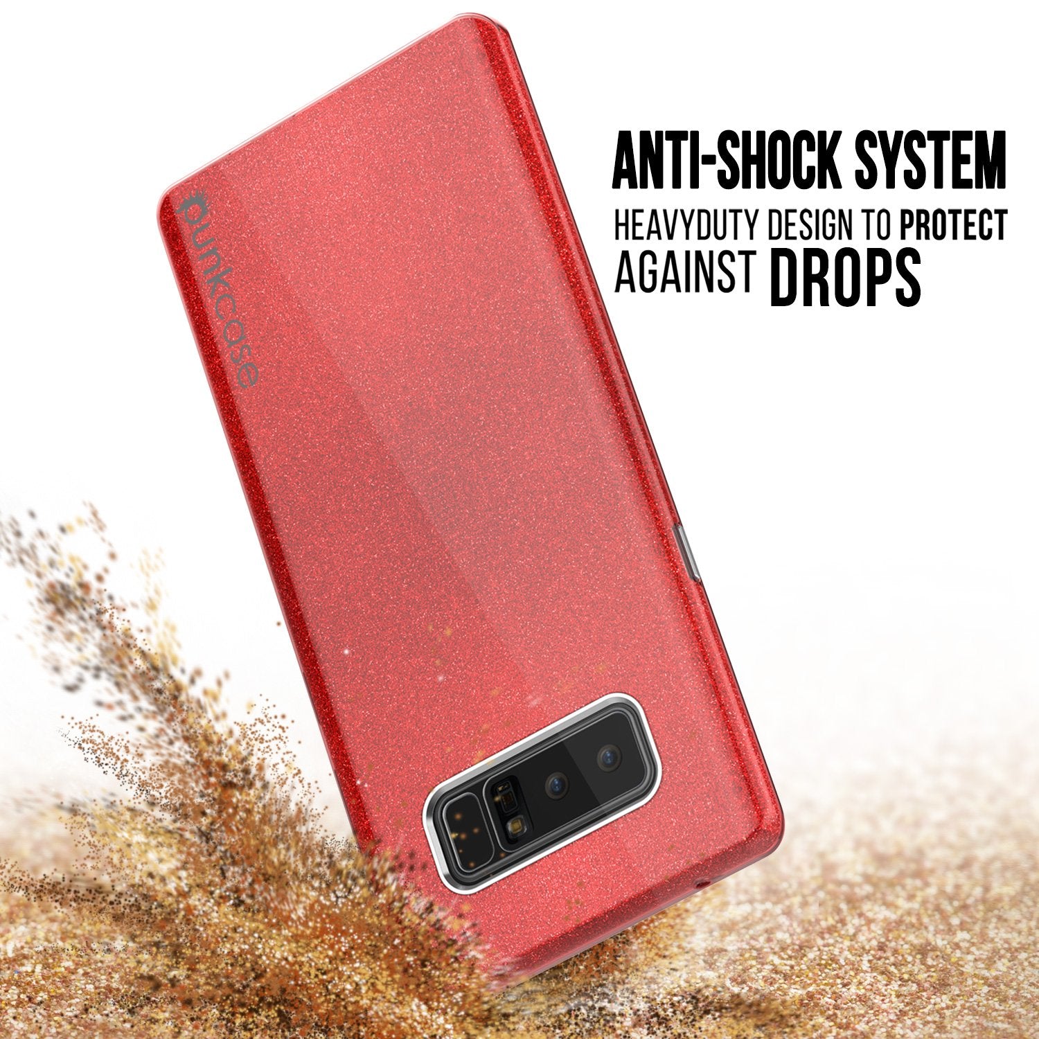 Galaxy Note 8 Case, Punkcase Galactic 2.0 Series Ultra Slim Protective Armor [Red] - PunkCase NZ