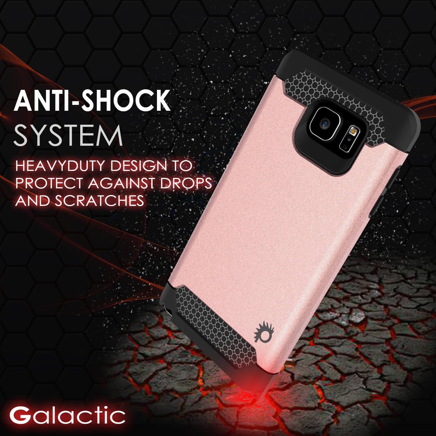 Galaxy Note 5 Case PunkCase Galactic Rose Gold Slim Armor Soft Cover Case w/ Tempered Glass - PunkCase NZ
