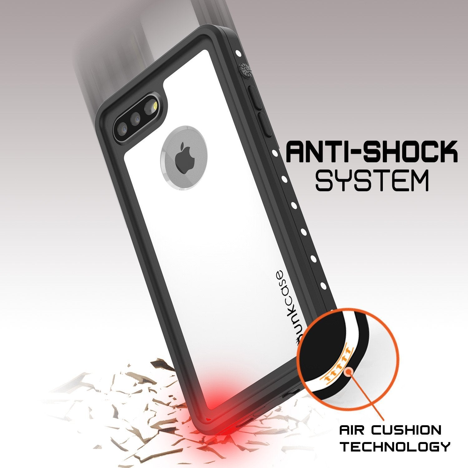 iPhone 8+ Plus Waterproof IP68 Case, Punkcase [White] [StudStar Series] [Slim Fit] [Dirtproof] - PunkCase NZ