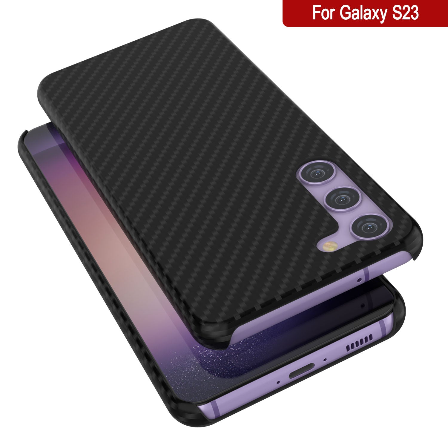 Galaxy S24 Case, Punkcase CarbonShield, Heavy Duty & Ultra Thin Cover [shockproof][non slip] [Pink]