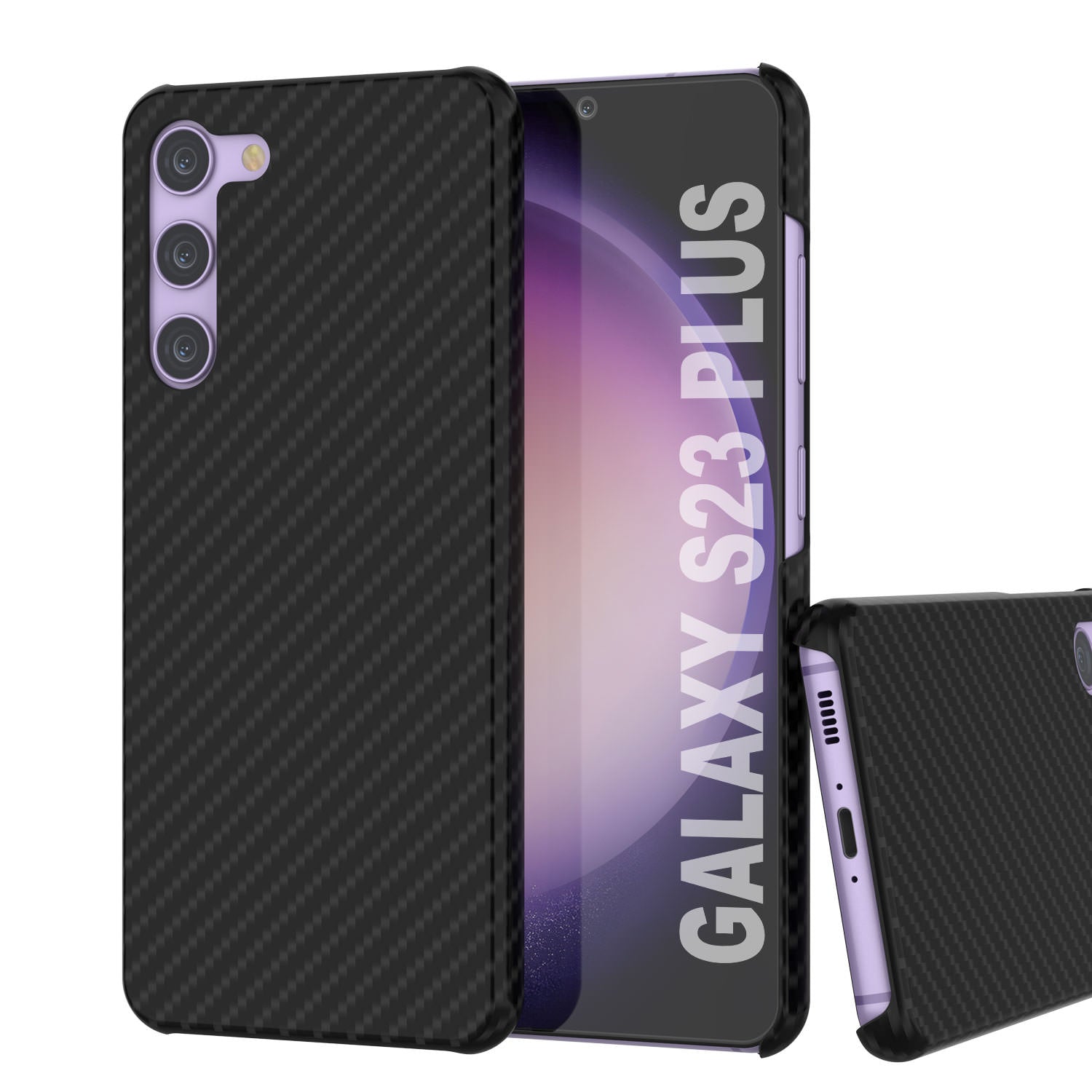 Galaxy S24 Plus Case, Punkcase CarbonShield, Heavy Duty & Ultra Thin Cover [shockproof][non slip] [White]