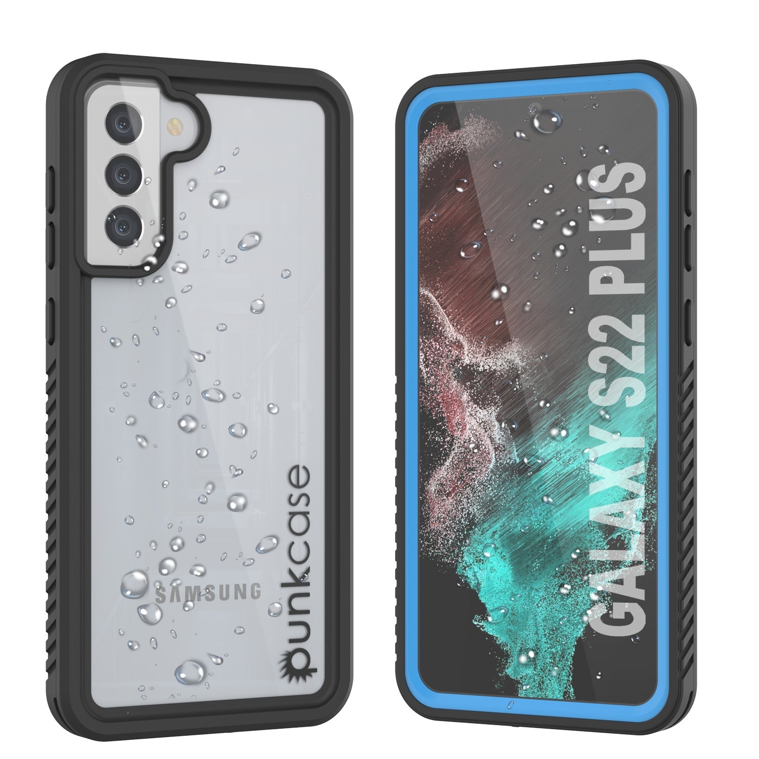 Galaxy S22+ Plus Water/ Shock/ Snow/ dirt proof [Extreme Series] Slim Case [Light Blue]