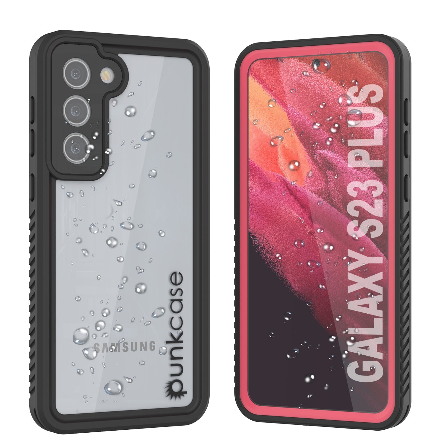Galaxy S23+ Plus Water/ Shock/ Snowproof [Extreme Series] Slim Screen Protector Case [Pink]