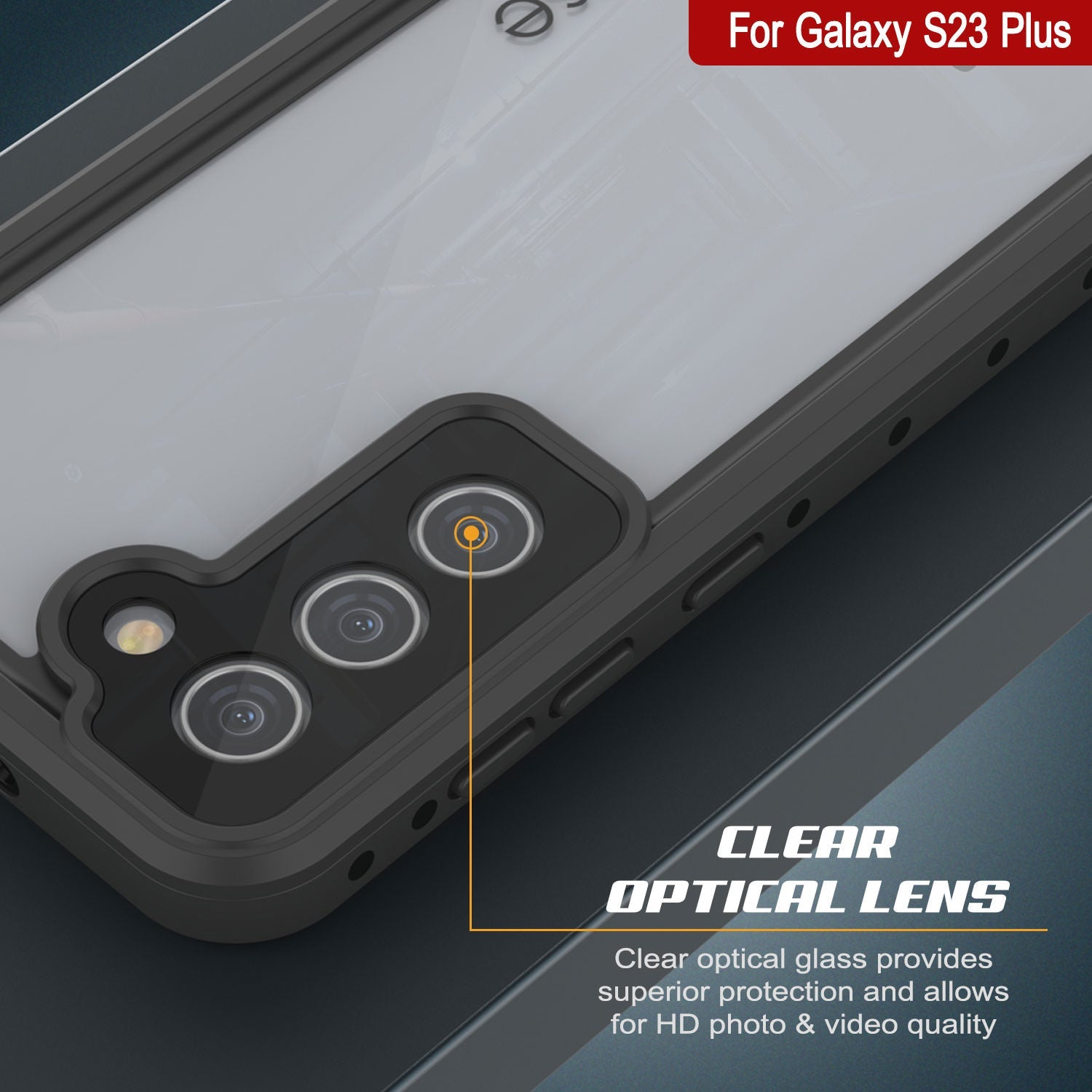 Galaxy S24+ Plus Waterproof Case PunkCase StudStar Clear Thin 6.7ft Underwater IP68 Shock/Snow Proof