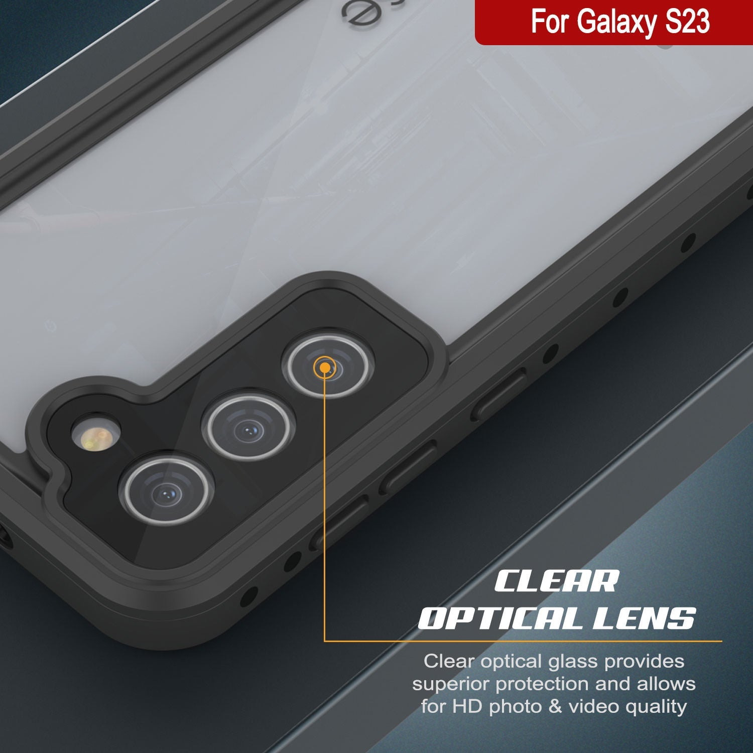 Galaxy S24 Waterproof Case PunkCase StudStar Clear Thin 6.2ft Underwater IP68 Shock/Snow Proof