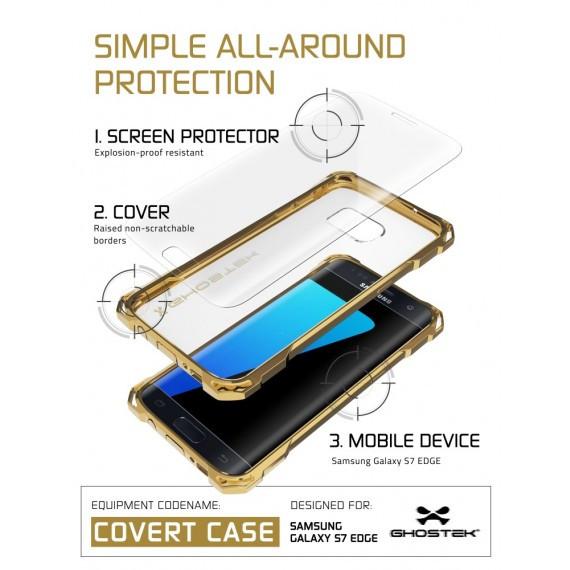 S7 Edge Case, Ghostek® Covert Gold Series Premium Impact Cover | Lifetime Warranty Exchange - PunkCase NZ