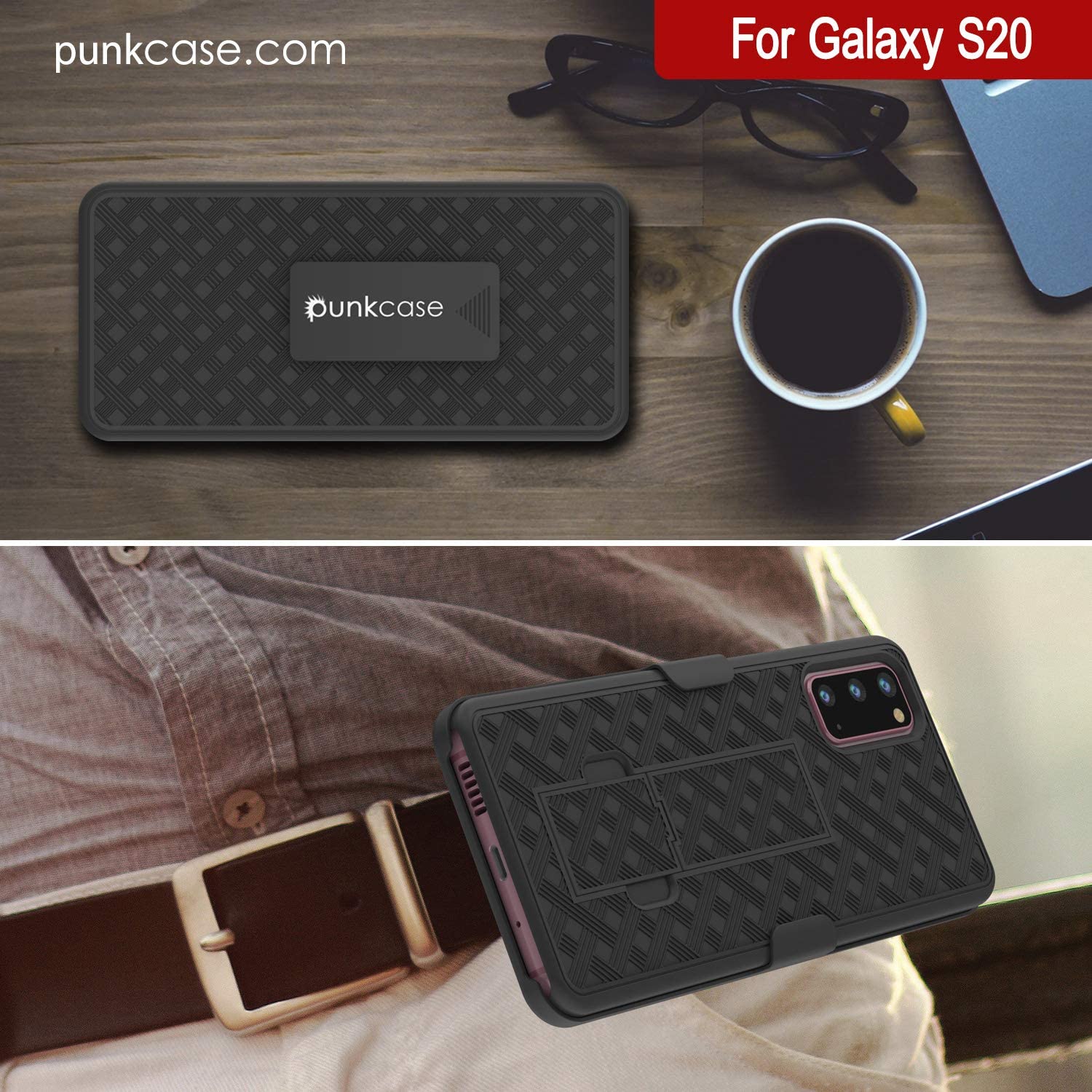 Galaxy S24 Case, Punkcase Holster Belt Clip With Screen Protector [White]