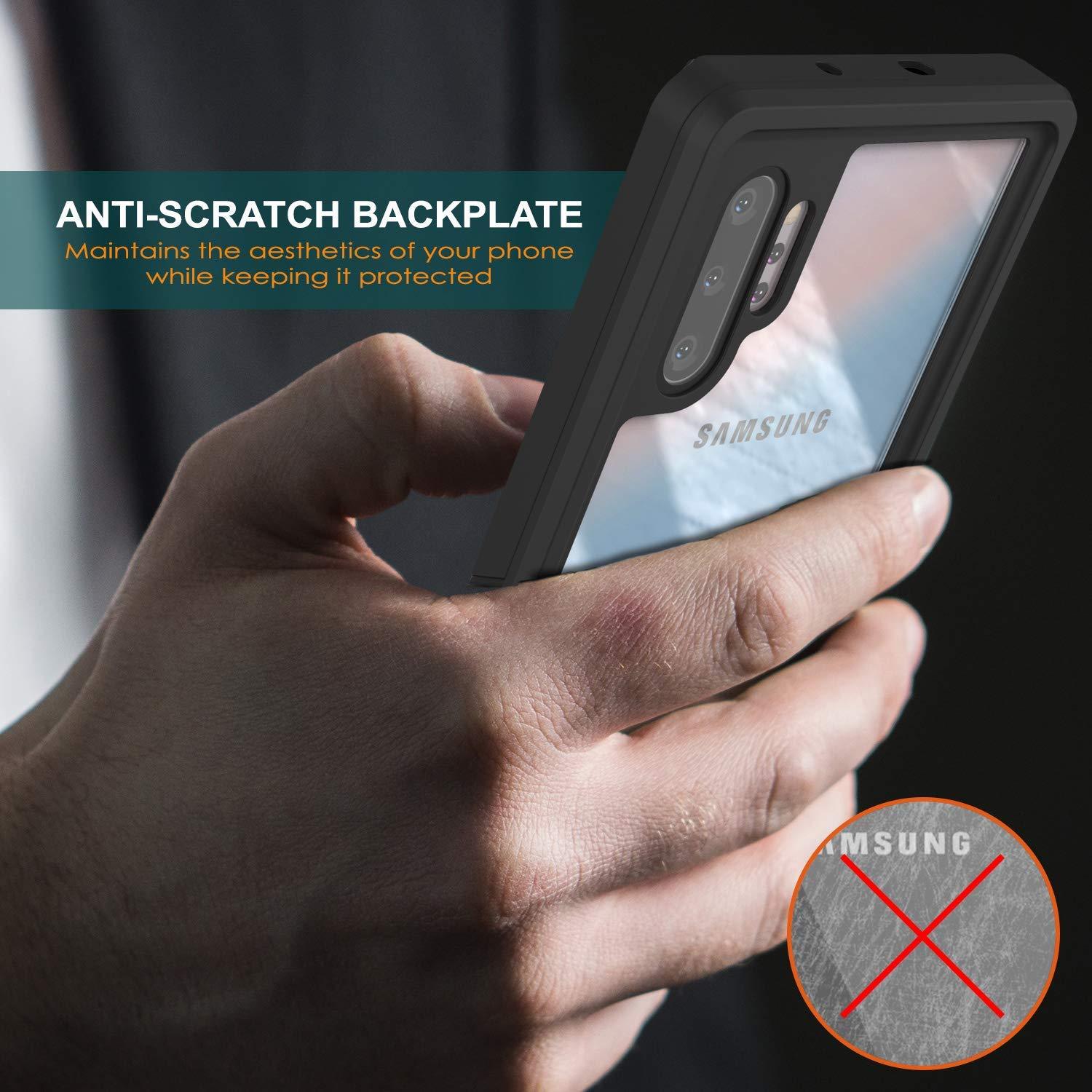 Galaxy Note 10+ Plus Case, Punkcase [Extreme Series] Armor Cover W/ Built In Screen Protector [Red]