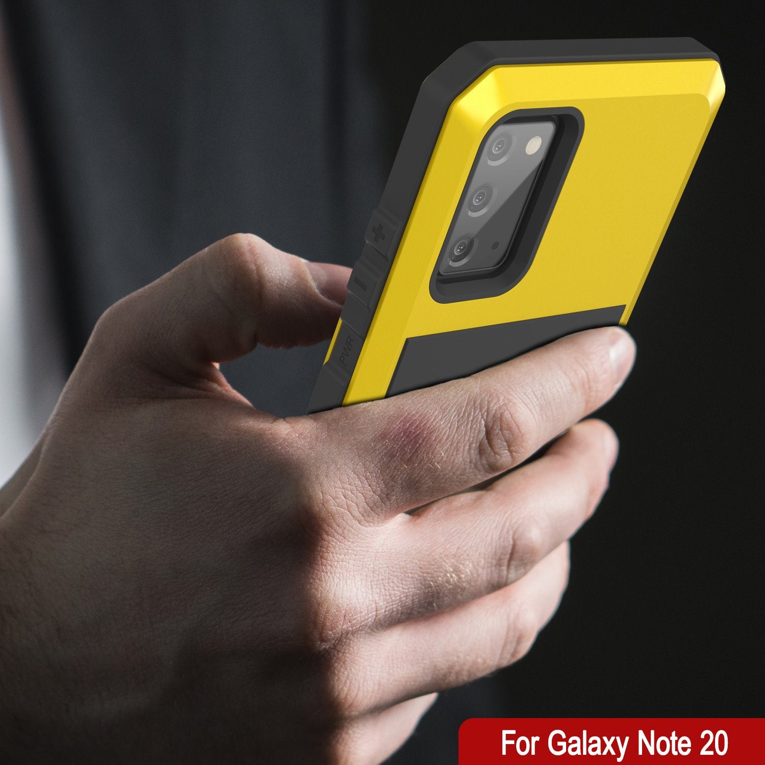 Galaxy Note 20  Case, PUNKcase Metallic Neon Shockproof  Slim Metal Armor Case [Neon]