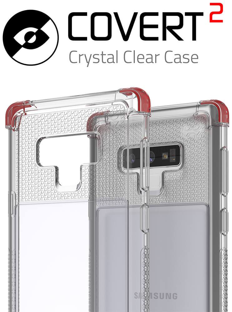 Galaxy Note 9 Case,Ghostek Covert 2 TPU Bumper Frame [Shockproof] | Red - PunkCase NZ