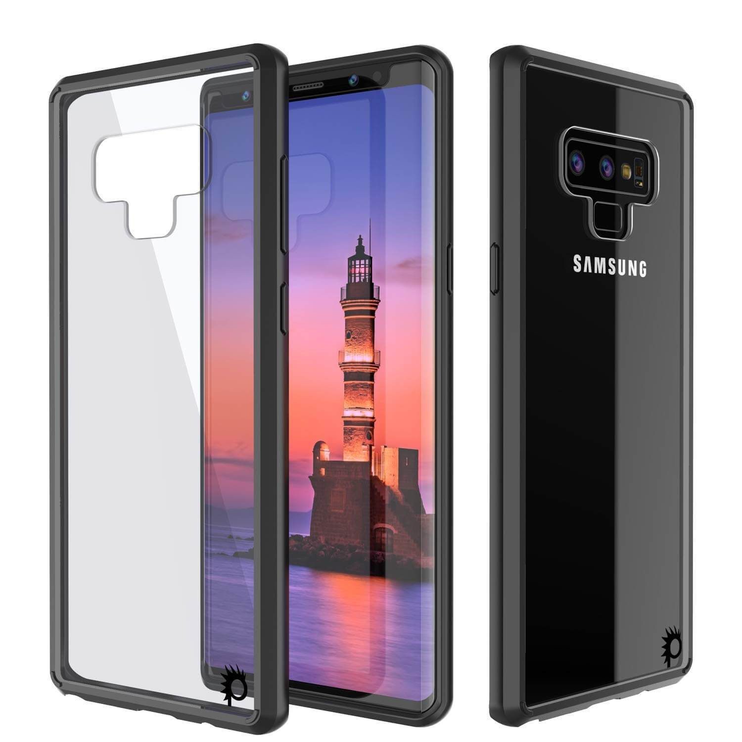 Galaxy Note 9 Case, PUNKcase [LUCID 2.0 Series] [Slim Fit] Armor Cover W/Integrated Anti-Shock System [Black] - PunkCase NZ