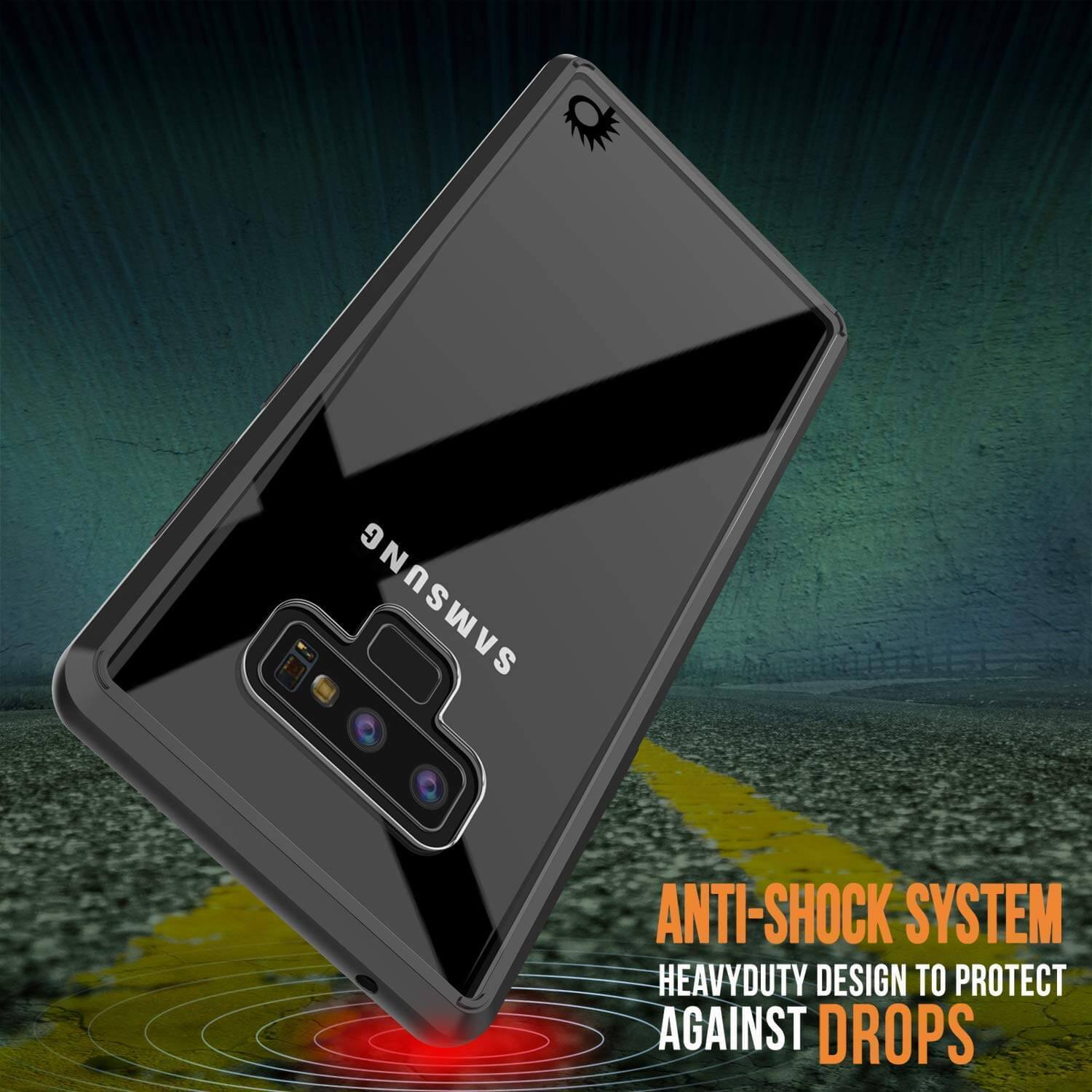 Galaxy Note 10+ Plus Punkcase Lucid-2.0 Series Slim Fit Armor Black Case Cover