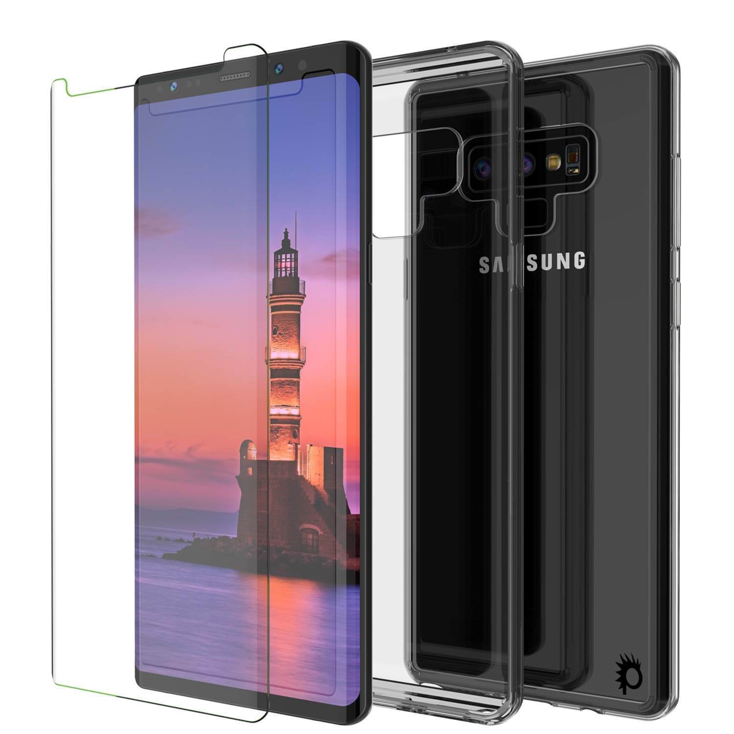 Galaxy Note 9 Case, PUNKcase [LUCID 2.0 Series] [Slim Fit] Armor Cover W/Integrated Anti-Shock System [Crystal Black] - PunkCase NZ
