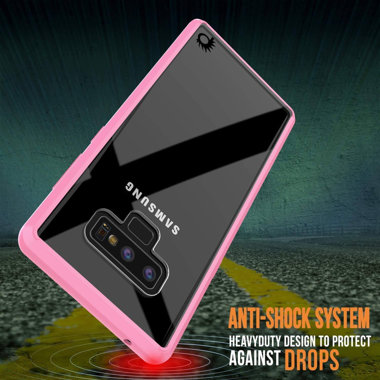 Galaxy Note 9 Case, PUNKcase [LUCID 2.0 Series] [Slim Fit] Armor Cover W/Integrated Anti-Shock System [Pink] - PunkCase NZ
