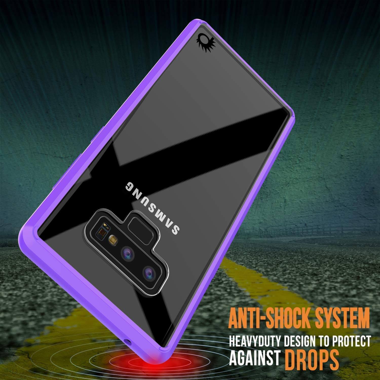 Galaxy Note 10+ Plus Punkcase Lucid-2.0 Series Slim Fit Armor Purple Case Cover