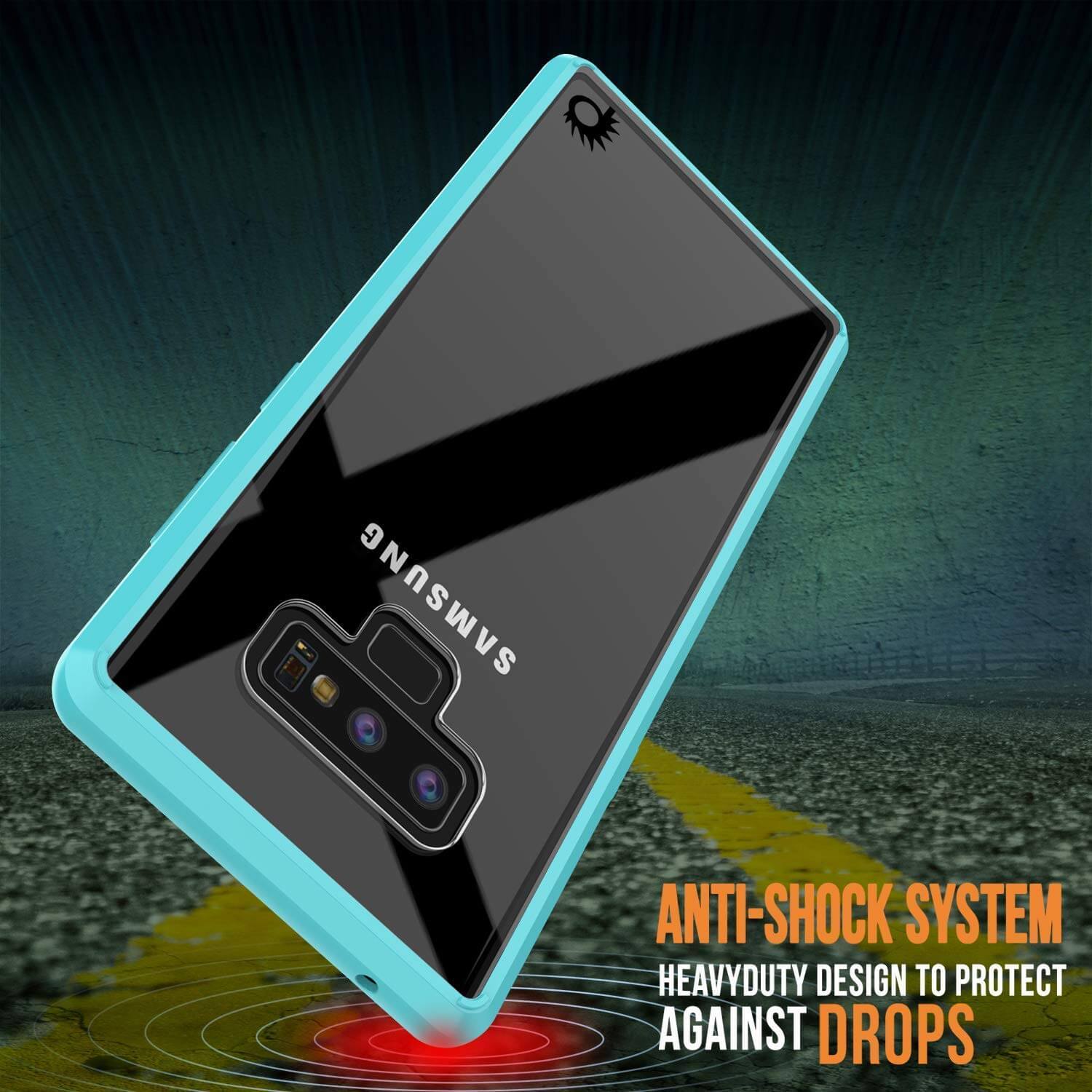 Galaxy Note 9 Case, PUNKcase [LUCID 2.0 Series] [Slim Fit] Armor Cover W/Integrated Anti-Shock System [Teal] - PunkCase NZ