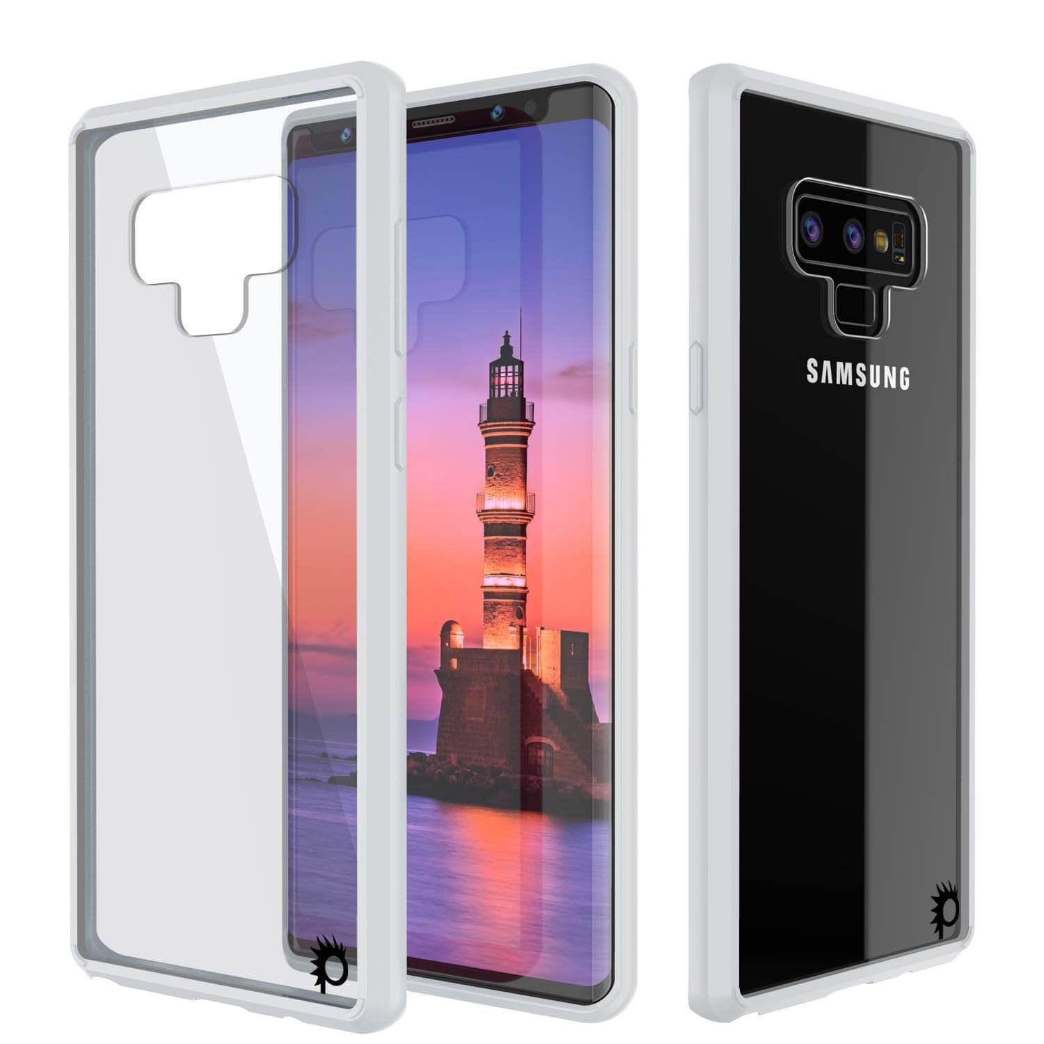 Galaxy Note 9 Case, PUNKcase [LUCID 2.0 Series] [Slim Fit] Armor Cover W/Integrated Anti-Shock System [White] - PunkCase NZ