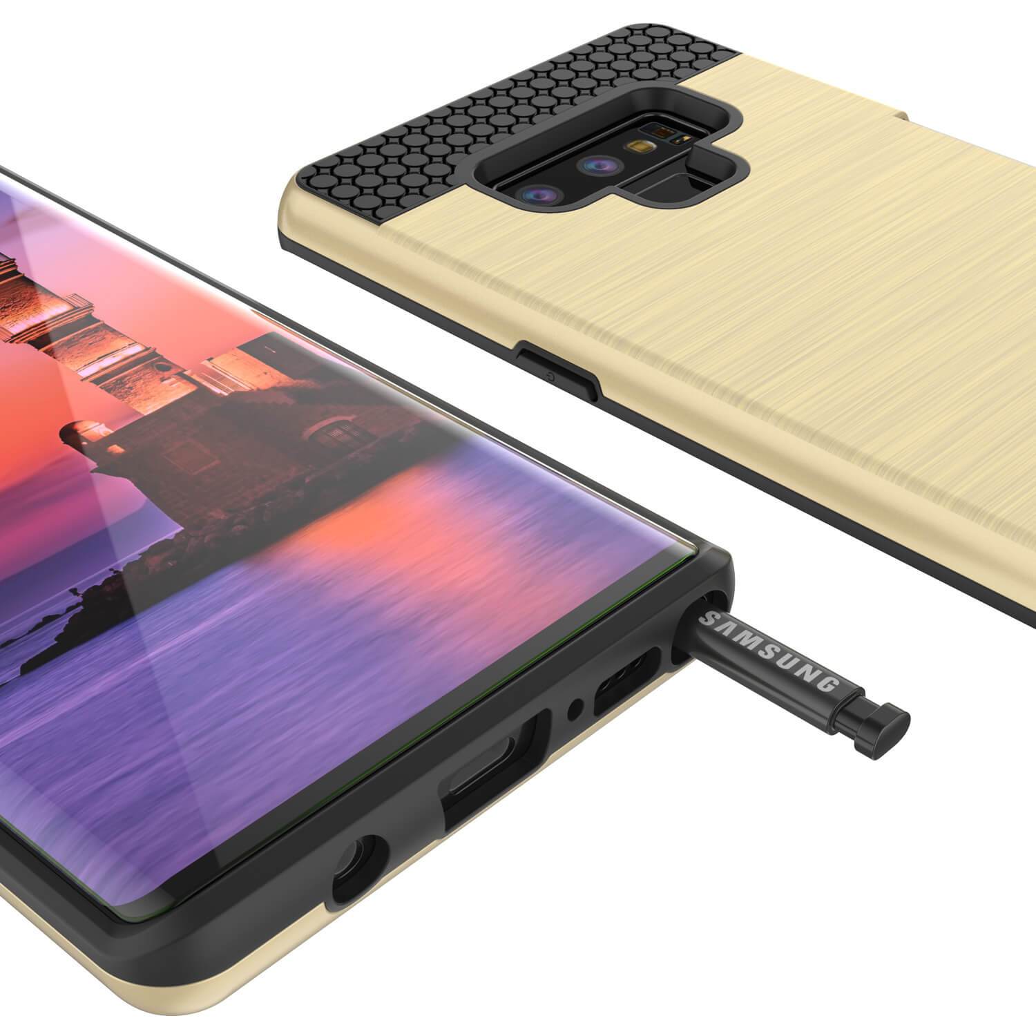 Galaxy Note 9 Case, PUNKcase [SLOT Series] Slim Fit  Samsung Note 9 [Gold] - PunkCase NZ
