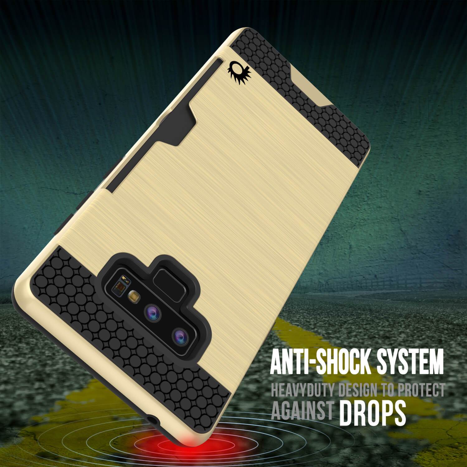 Galaxy Note 9 Case, PUNKcase [SLOT Series] Slim Fit  Samsung Note 9 [Gold] - PunkCase NZ