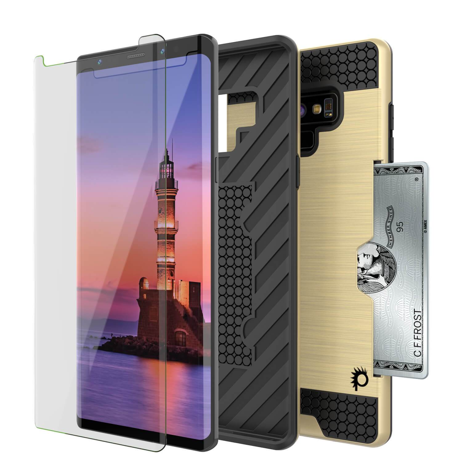 Galaxy Note 9 Case, PUNKcase [SLOT Series] Slim Fit  Samsung Note 9 [Gold] - PunkCase NZ