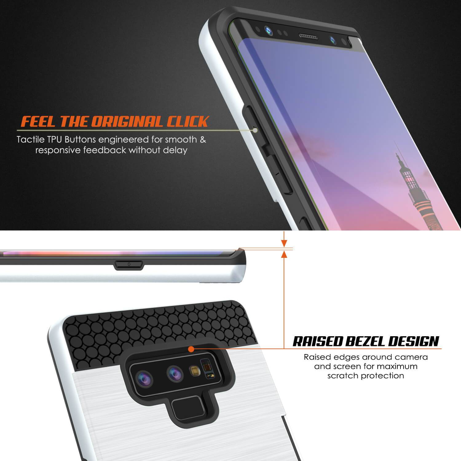 Galaxy Note 9 Case, PUNKcase [SLOT Series] Slim Fit  Samsung Note 9 [White] - PunkCase NZ