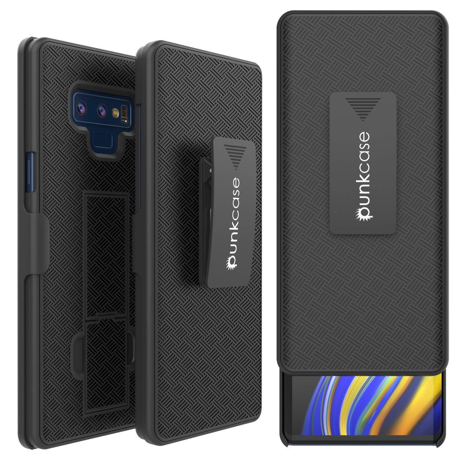 PunkCase Galaxy Note 10+ Plus Case with Screen Protector, Holster Belt Clip & Built-in Kickstand [Black]