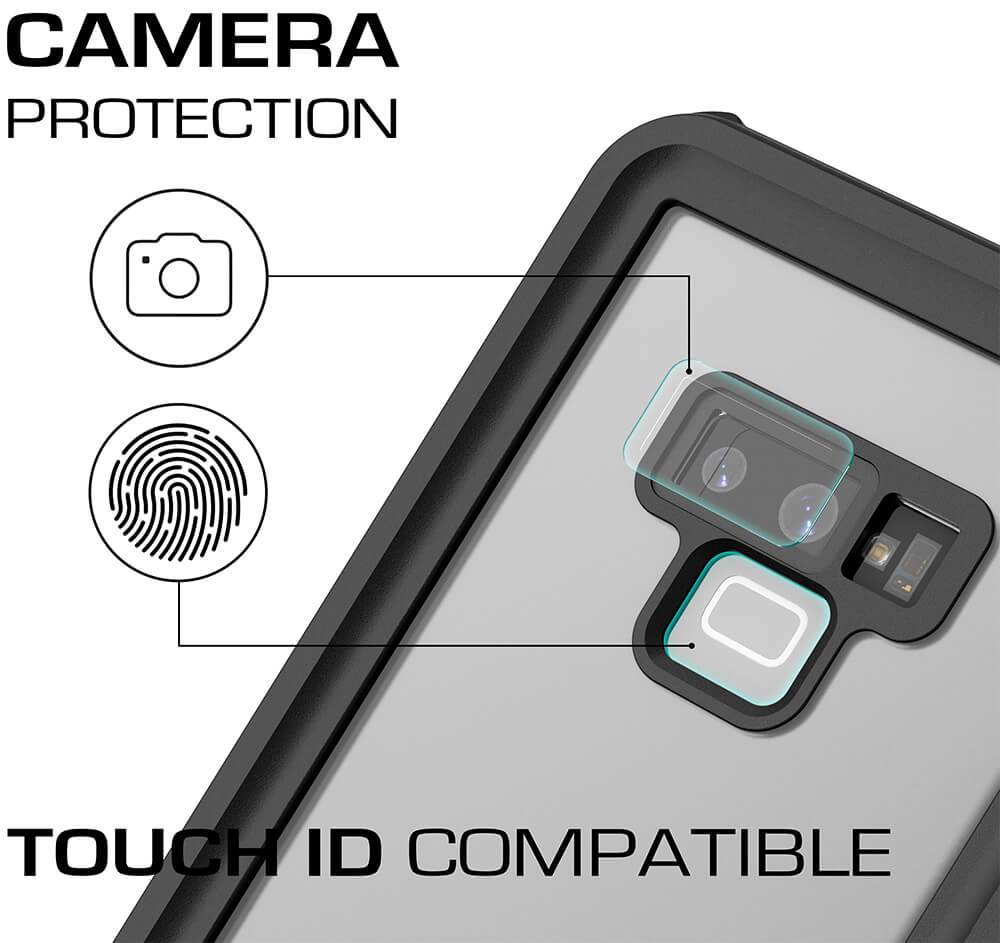 Galaxy Note 9, Ghostek Nautical Waterproof Case Full Body TPU Cover [Shockproof] | Red - PunkCase NZ
