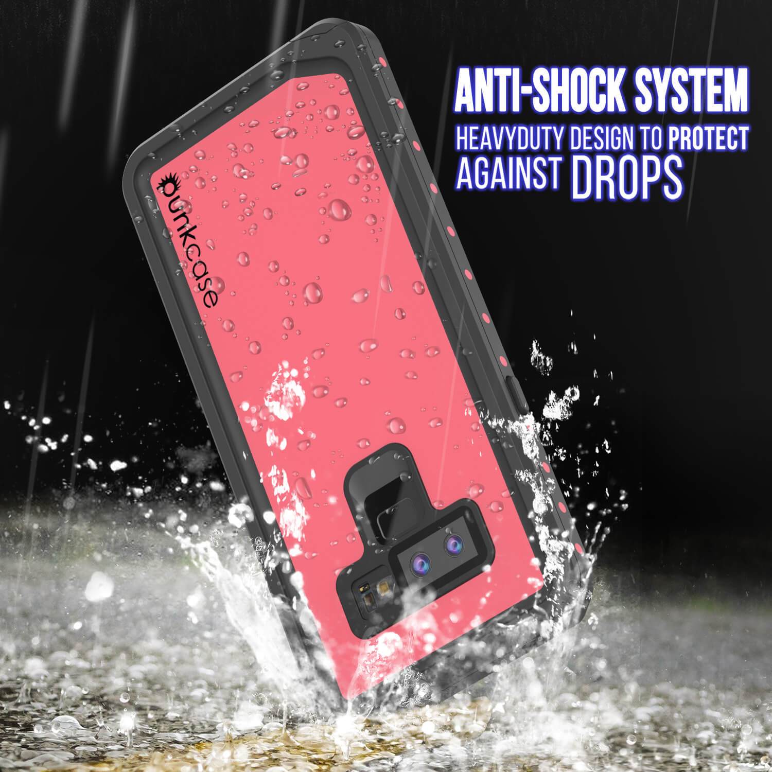Galaxy Note 9 Waterproof Case PunkCase StudStar Pink Thin 6.6ft Underwater Shock/Snow Proof - PunkCase NZ