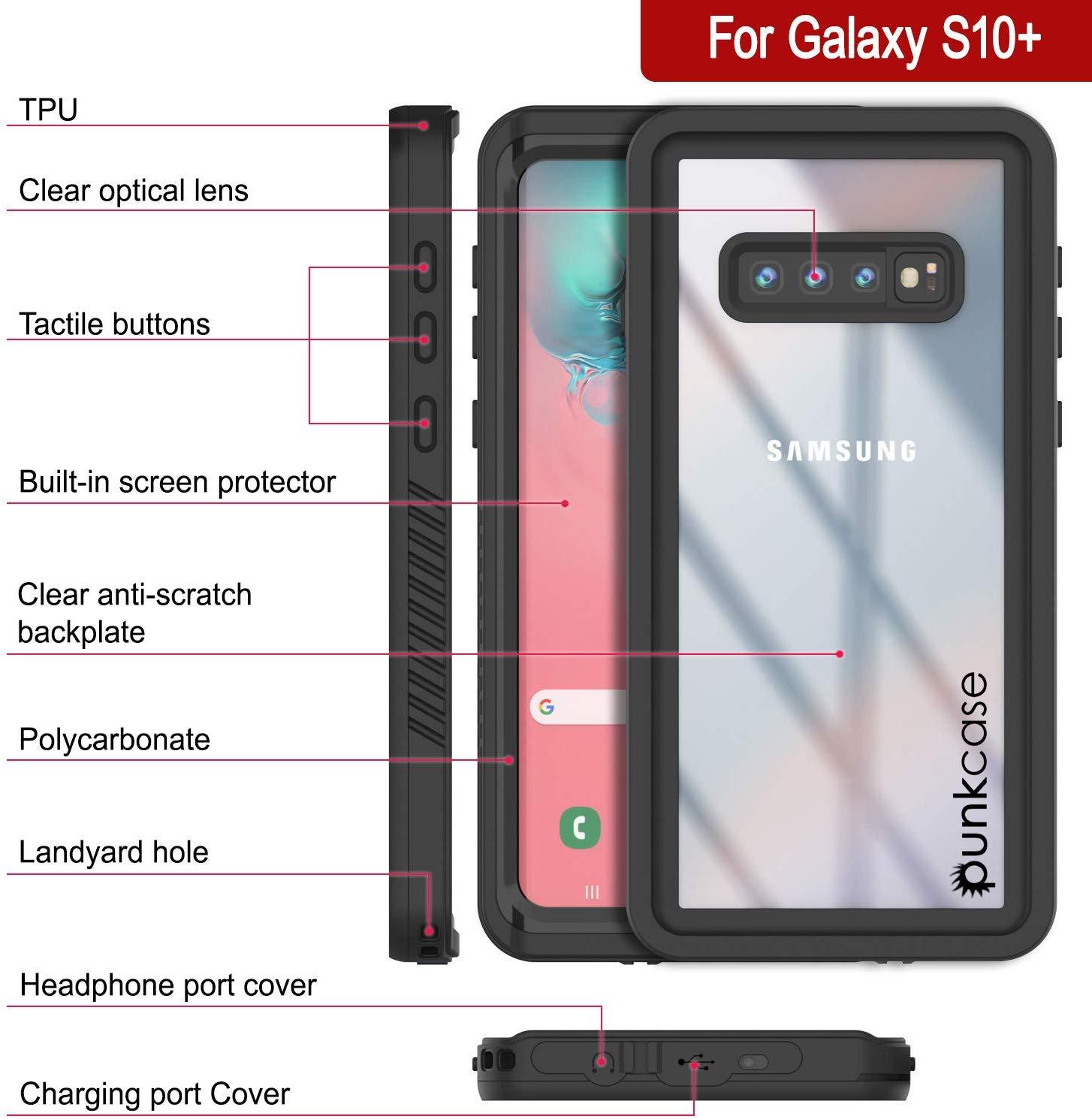 Galaxy S10e Water/Shockproof With Screen Protector Case [Black]