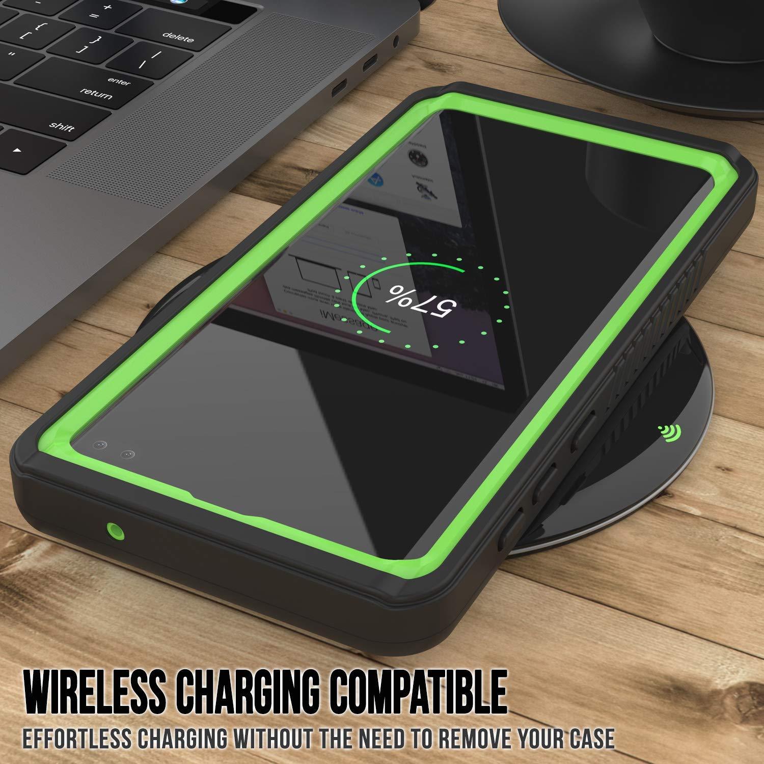 Galaxy S10e Water/Shockproof Screen Protector Case [Light Green]