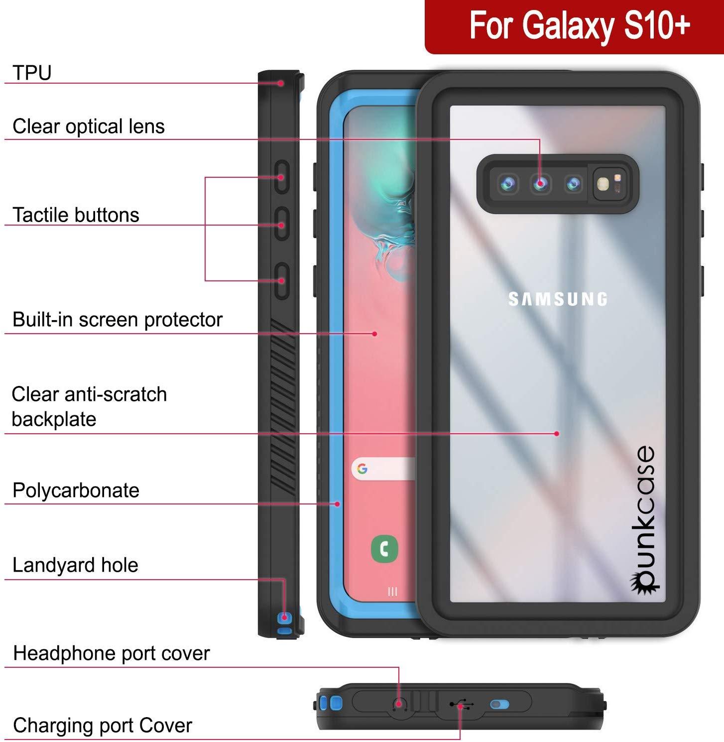 Galaxy S10e Water/Shock/Snow/dirt proof Slim Case [Light Blue]