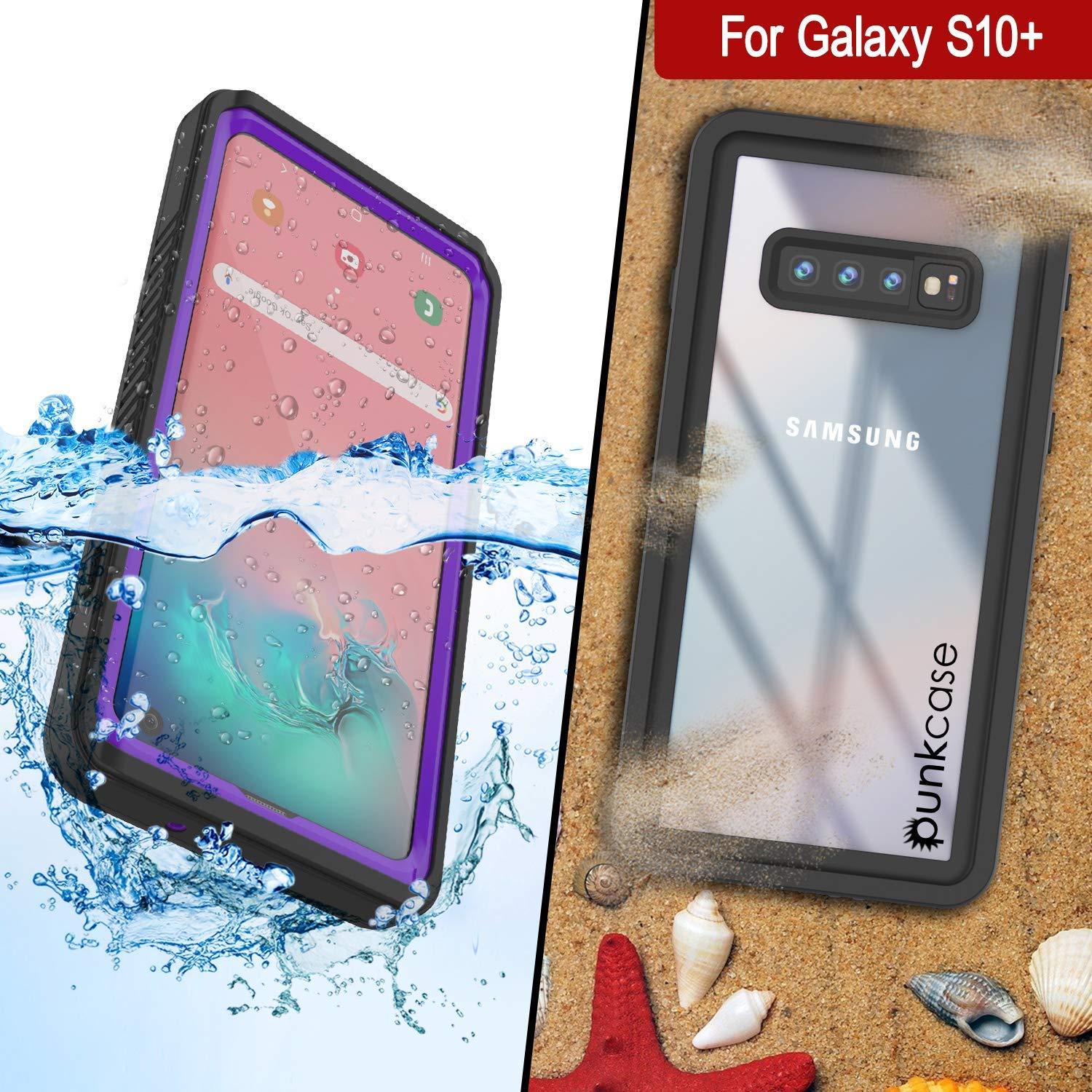 Galaxy S10e Water/Shockproof Slim Screen Protector Case [Purple]