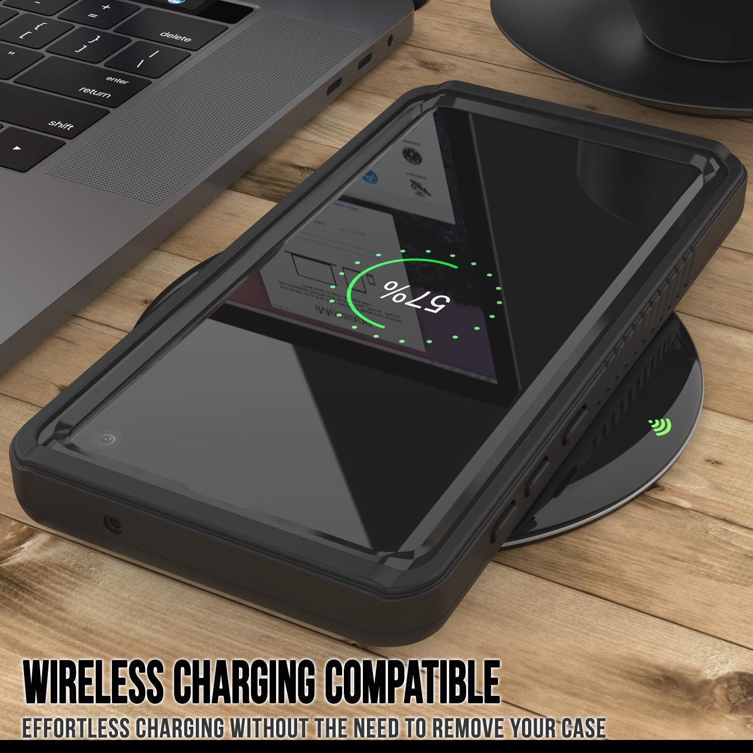Galaxy S10+ Plus Water/Shockproof With Screen Protector Case [Black]