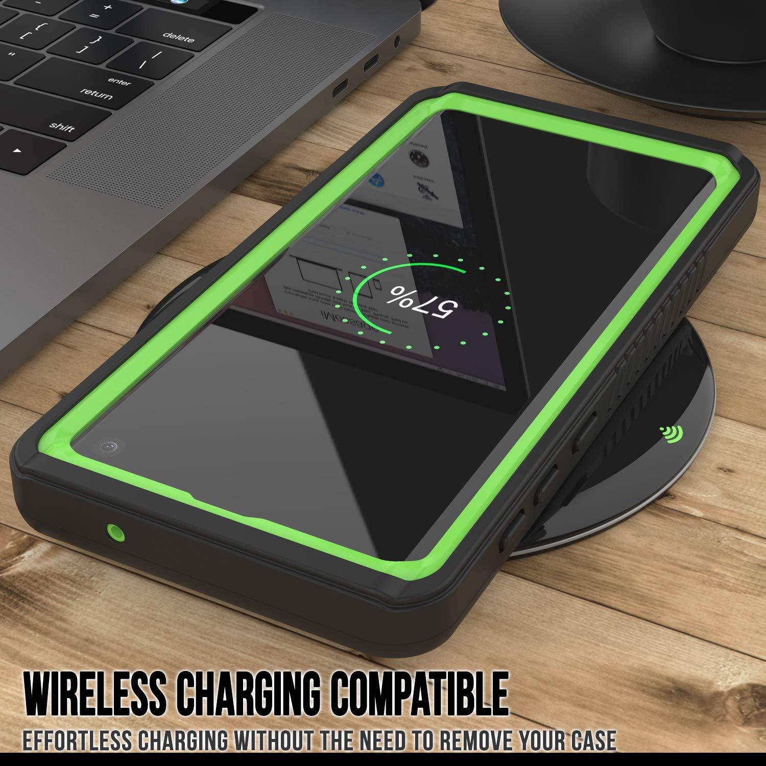 Galaxy S10+ Plus Water/Shockproof Screen Protector Case [Light Green]