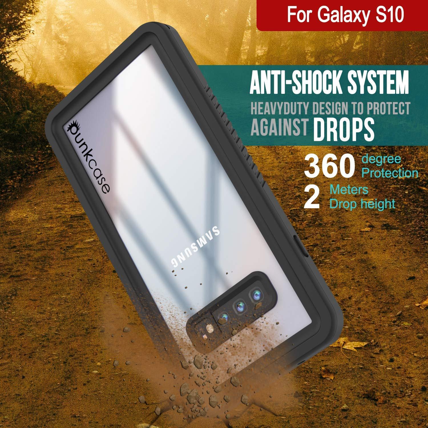Galaxy S10+ Plus Water/Shock/Snowproof | Screen Protector Case [Teal]
