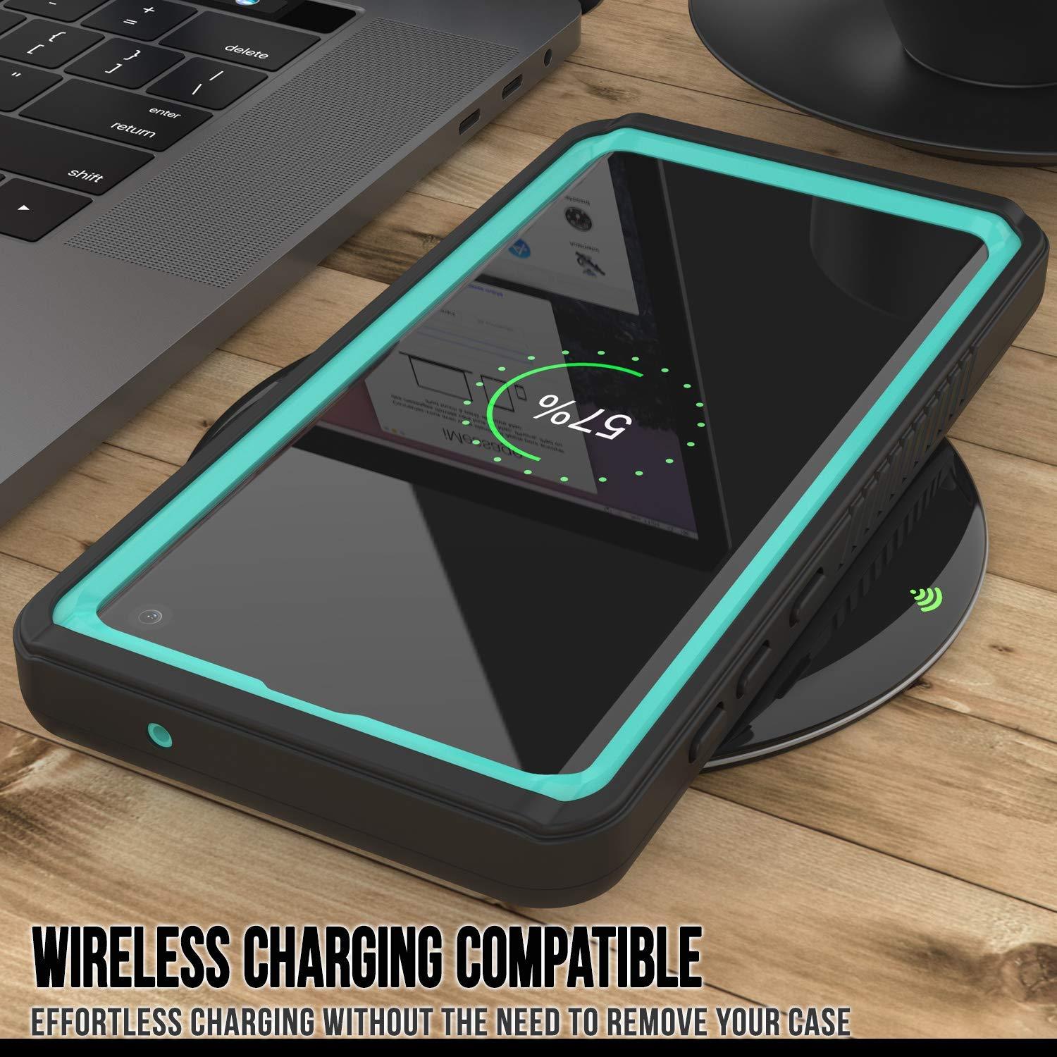 Galaxy S10+ Plus Water/Shock/Snowproof | Screen Protector Case [Teal]