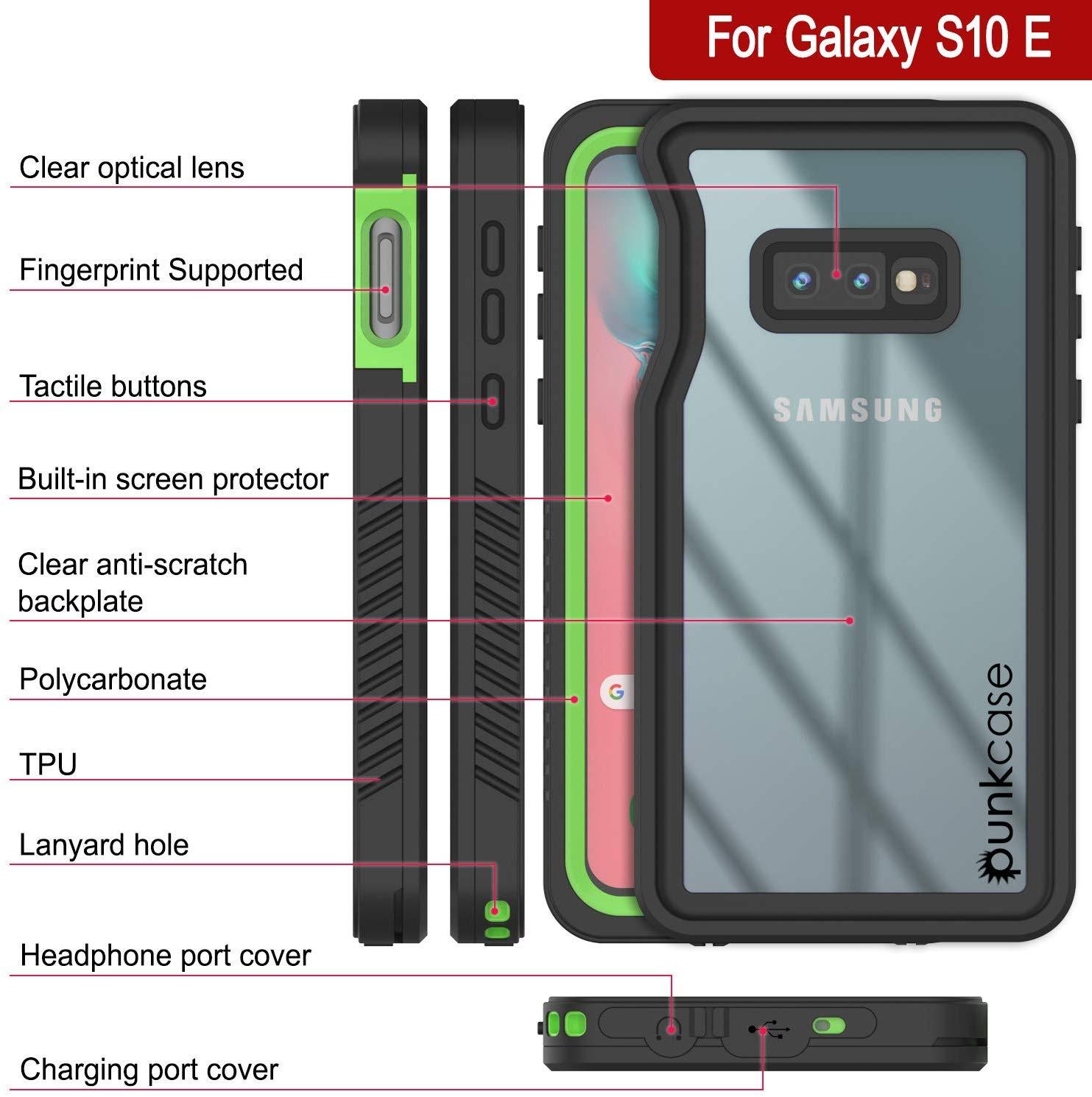 Galaxy S10 Water/Shockproof Screen Protector Case [Light Green]